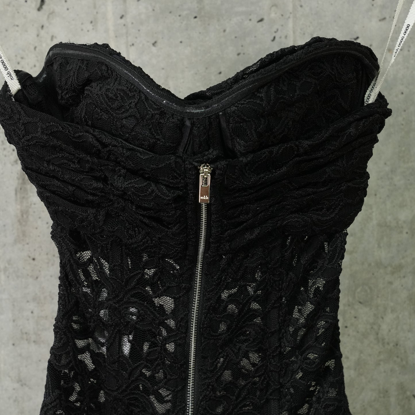 TWISTED KNOT LACED CORSET / 06:BLACK