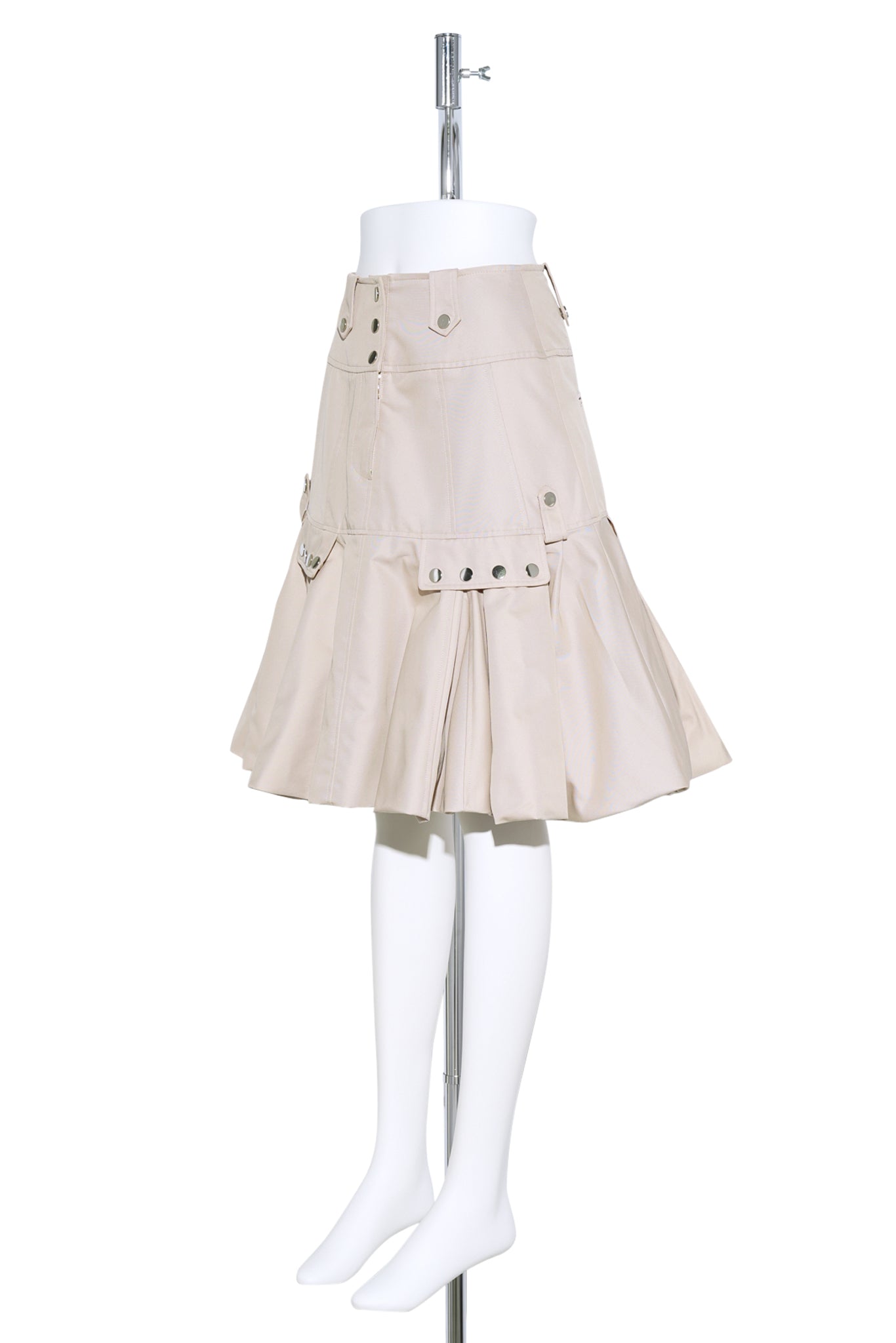 PUFF HEM MIDI SIKRT / 0708:BRIGHT BEIGE