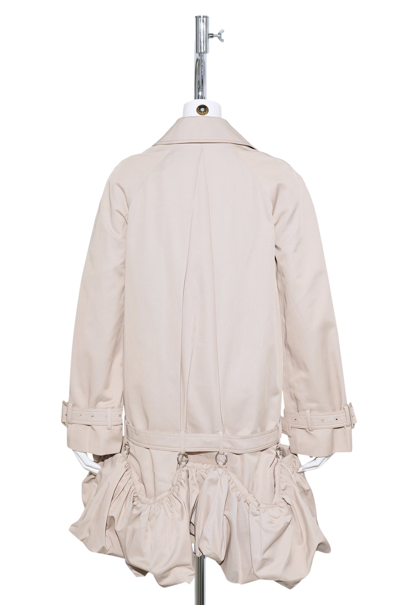 PUFF HEM TRENCH DRESS / 1309:PEACH BEIGE