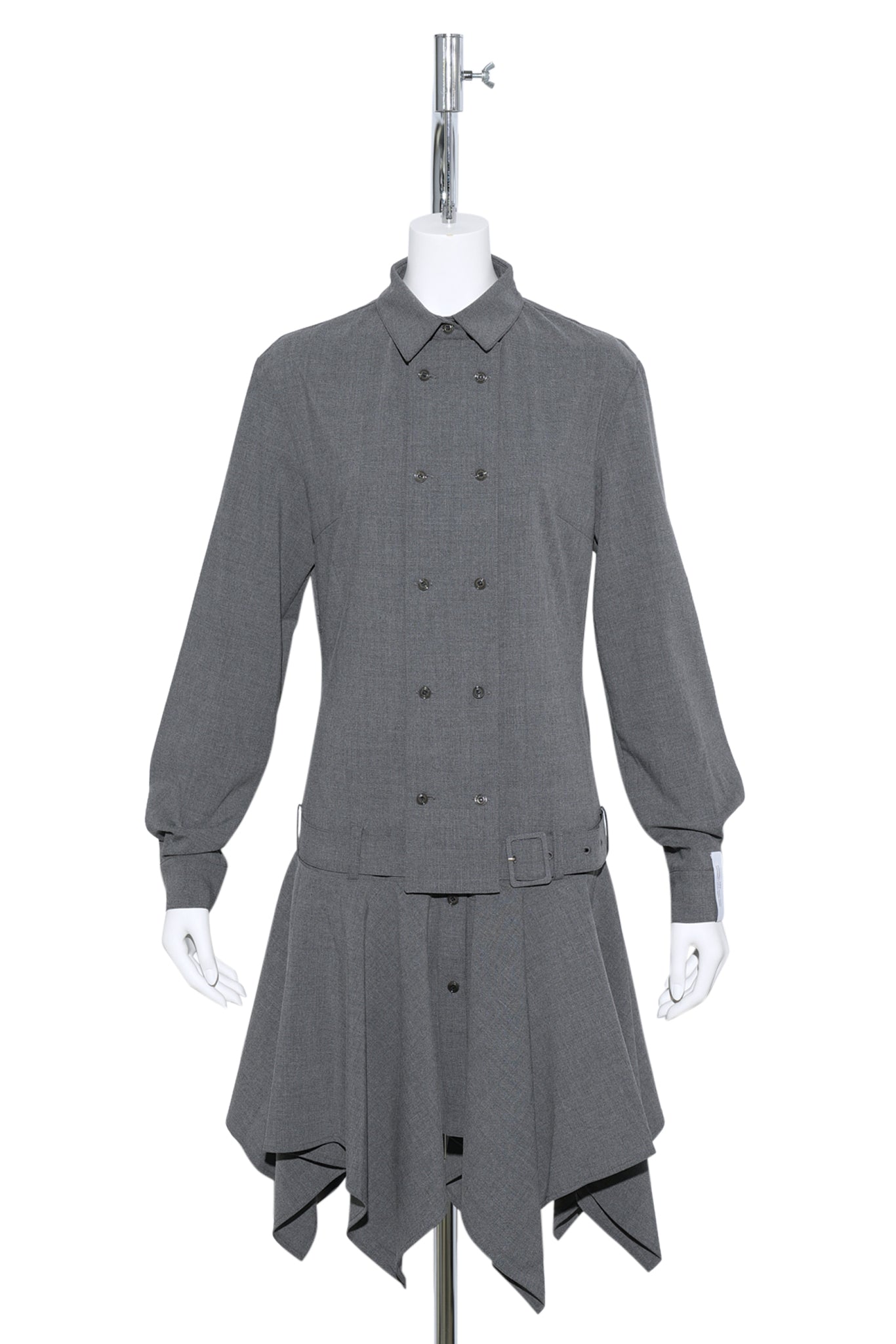 TRENCH SHIRTS MIDI DRESS / 0203:DARK GRAY