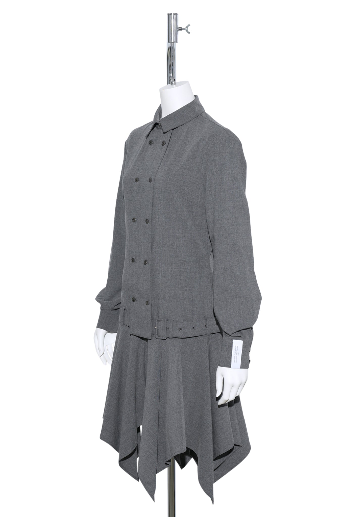 TRENCH SHIRTS MIDI DRESS / 0203:DARK GRAY