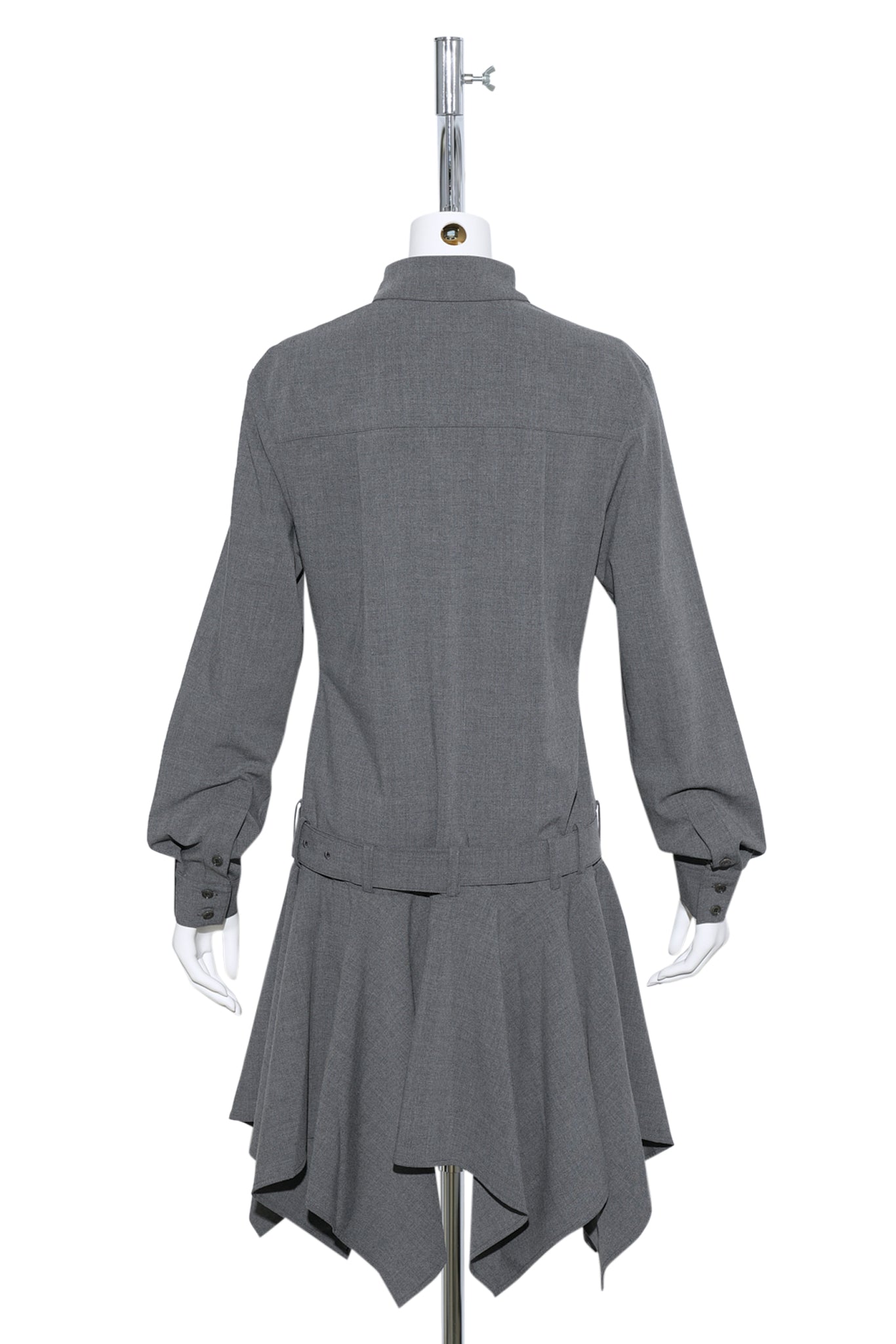 TRENCH SHIRTS MIDI DRESS / 0203:DARK GRAY