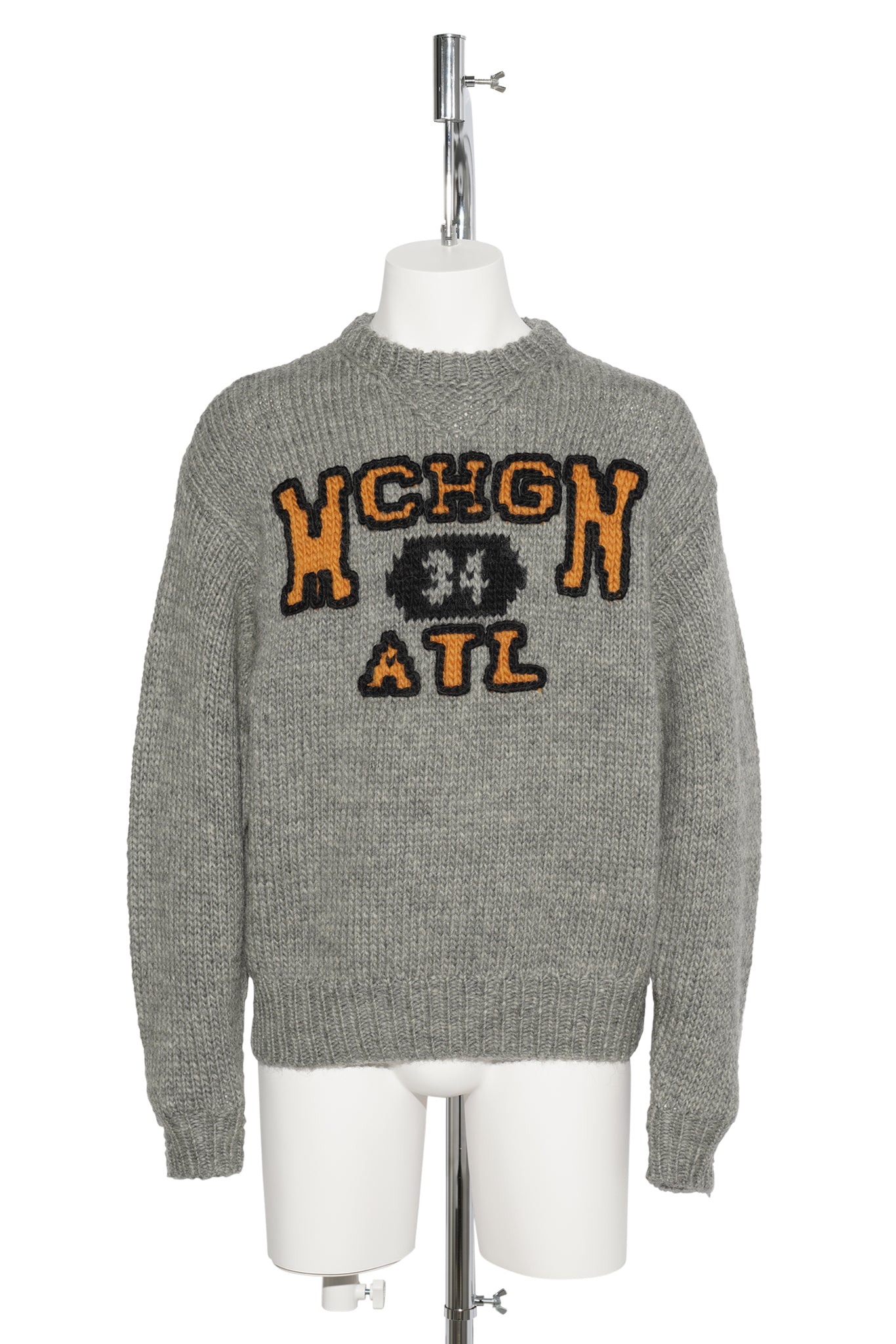 HAND KNITTING SWEATSHIRT / GRAY