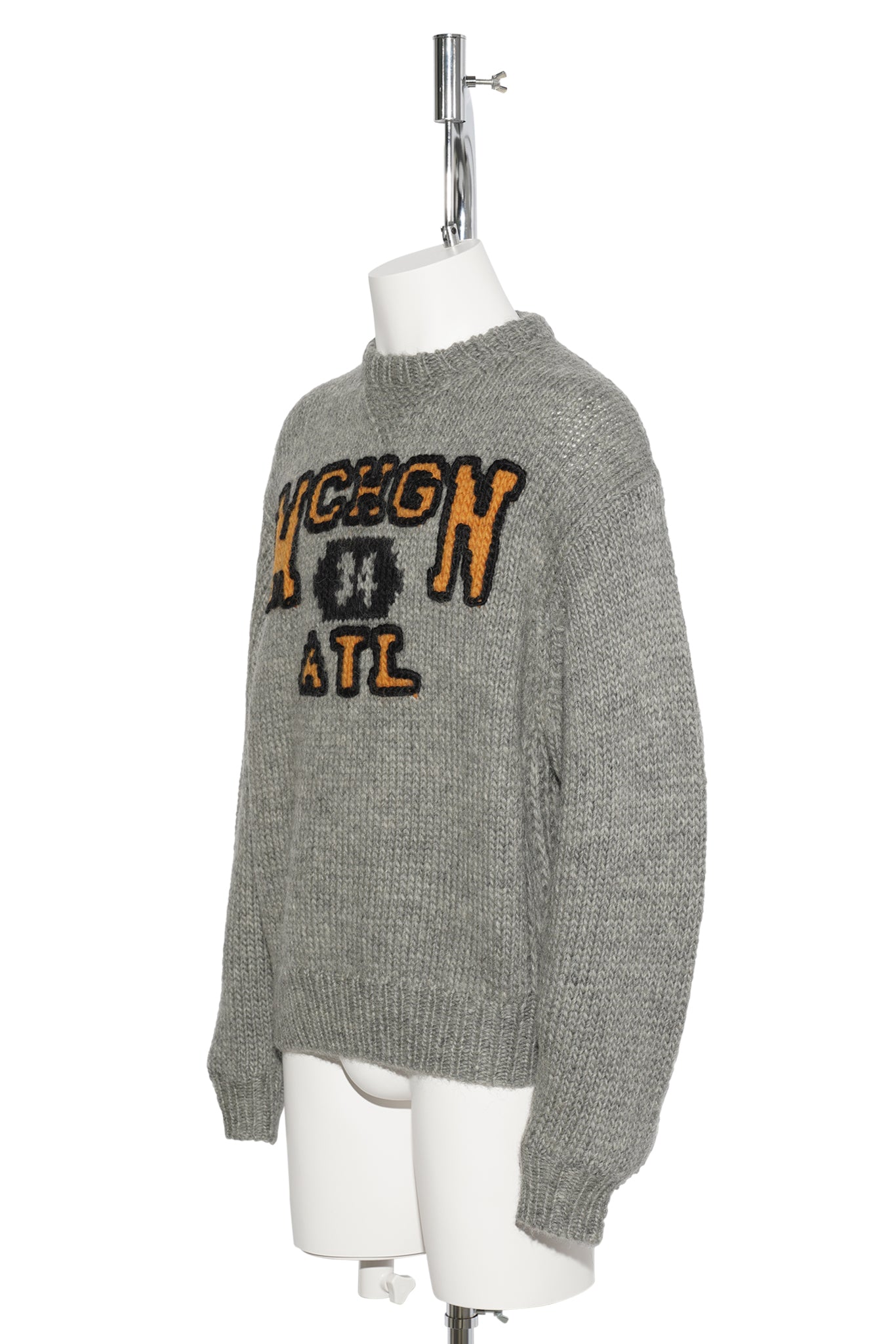 HAND KNITTING SWEATSHIRT / GRAY