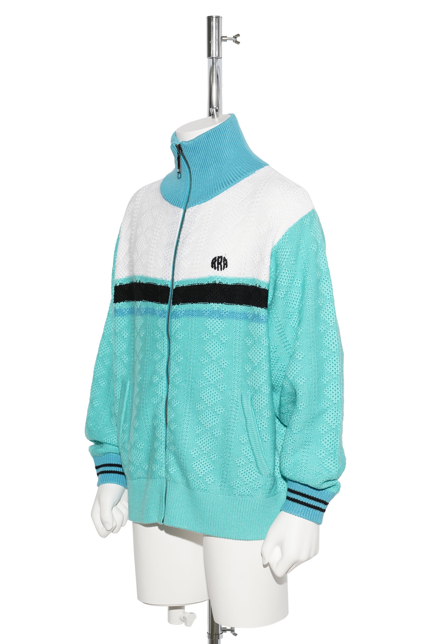 KNITTING JOGGING SUIT JACKET / EMERALD GREEN