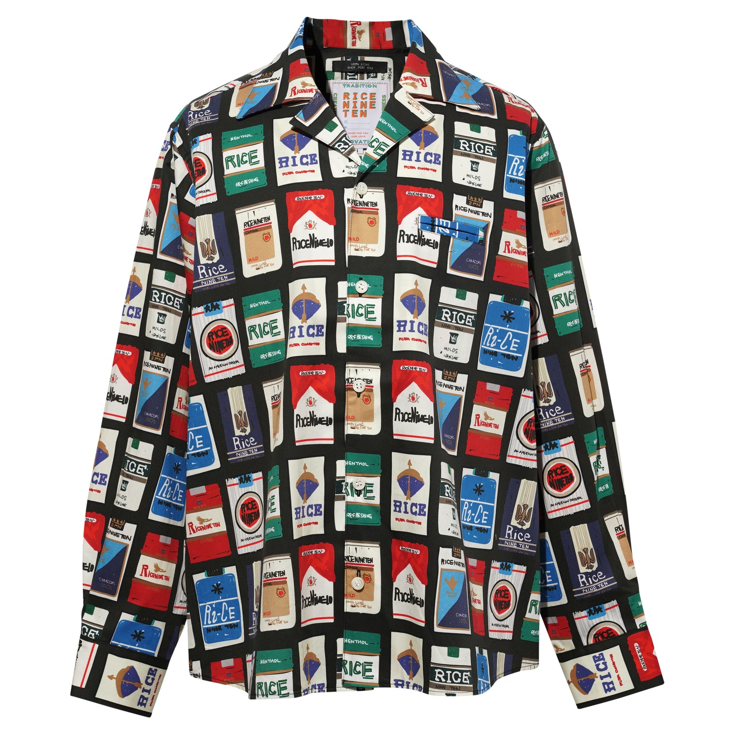 CIGGY OREN COLLAR SHIRT / BLACK