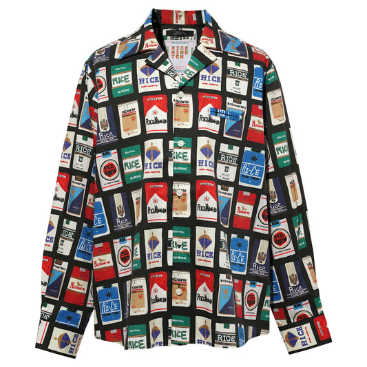 CIGGY OREN COLLAR SHIRT / BLACK