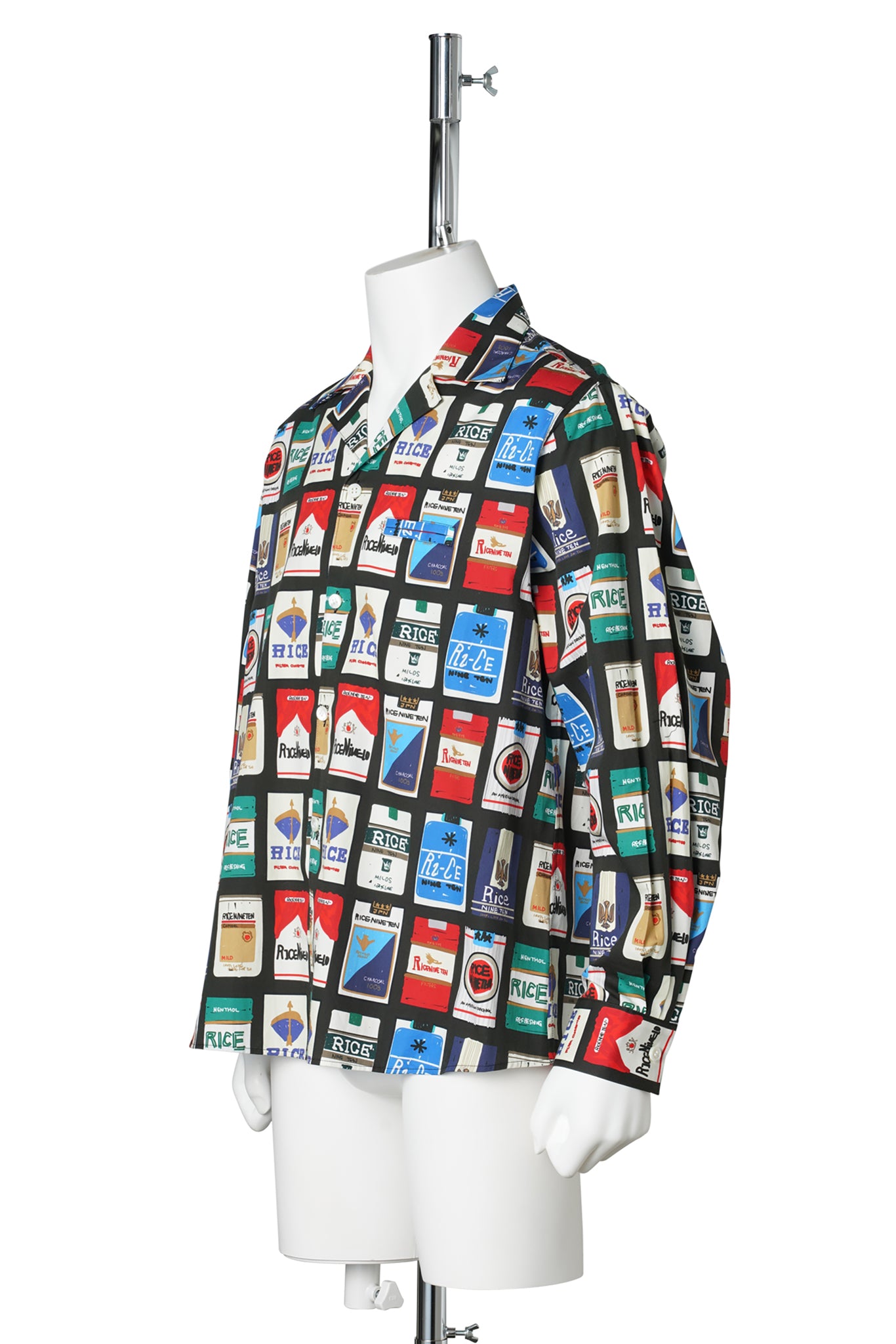 CIGGY OREN COLLAR SHIRT / BLACK