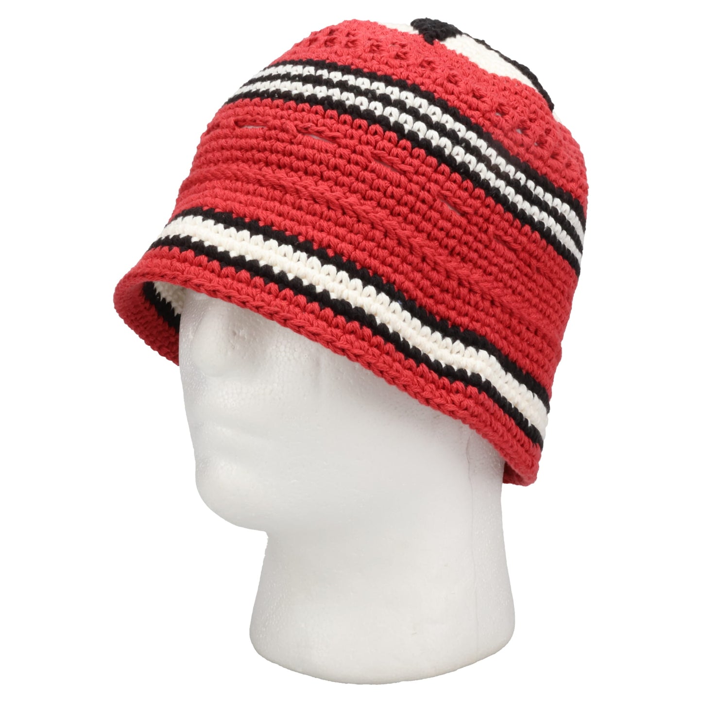 CROCHET KNIT HAT / RED