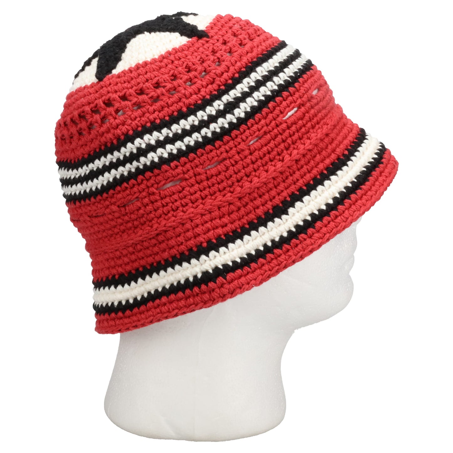 CROCHET KNIT HAT / RED