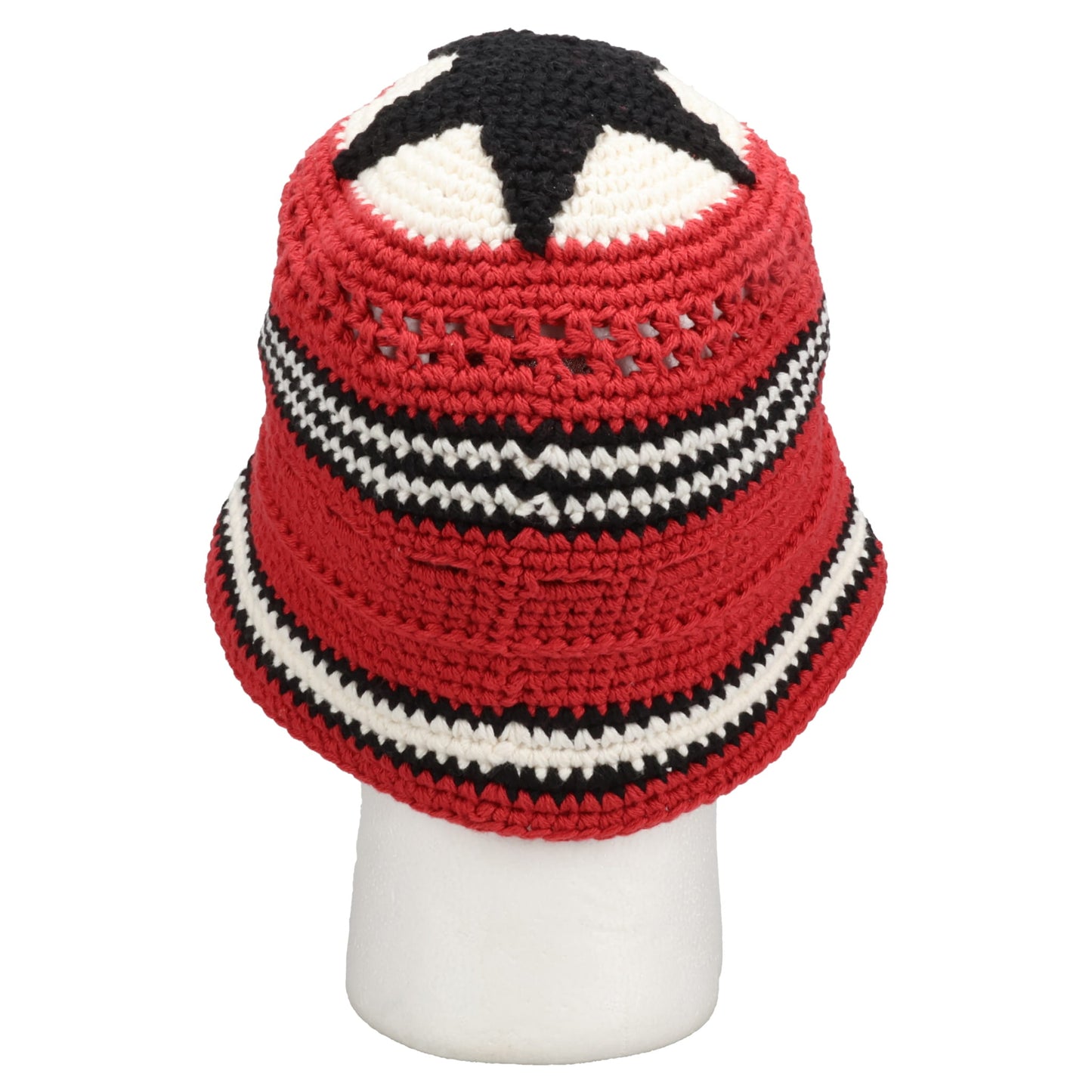 CROCHET KNIT HAT / RED