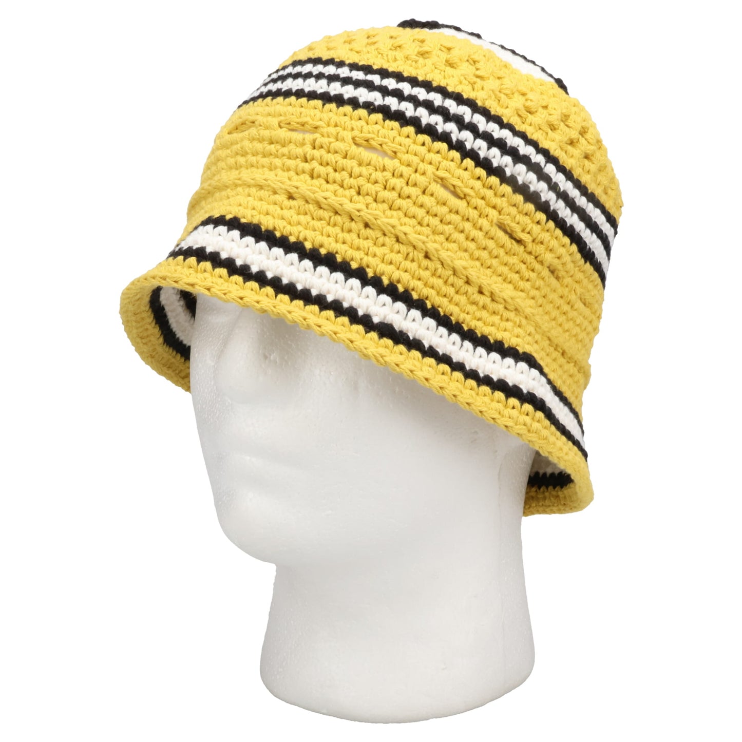 CROCHET KNIT HAT / YELLOW