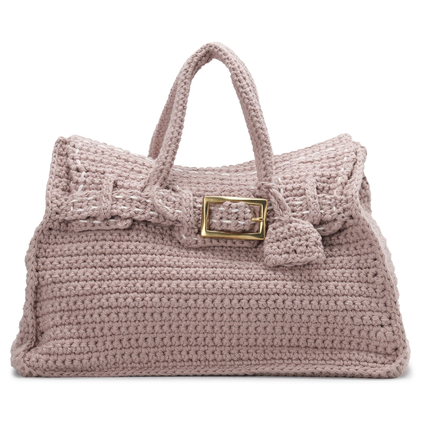 HAND KNITTED JANE BAG / BEIGE
