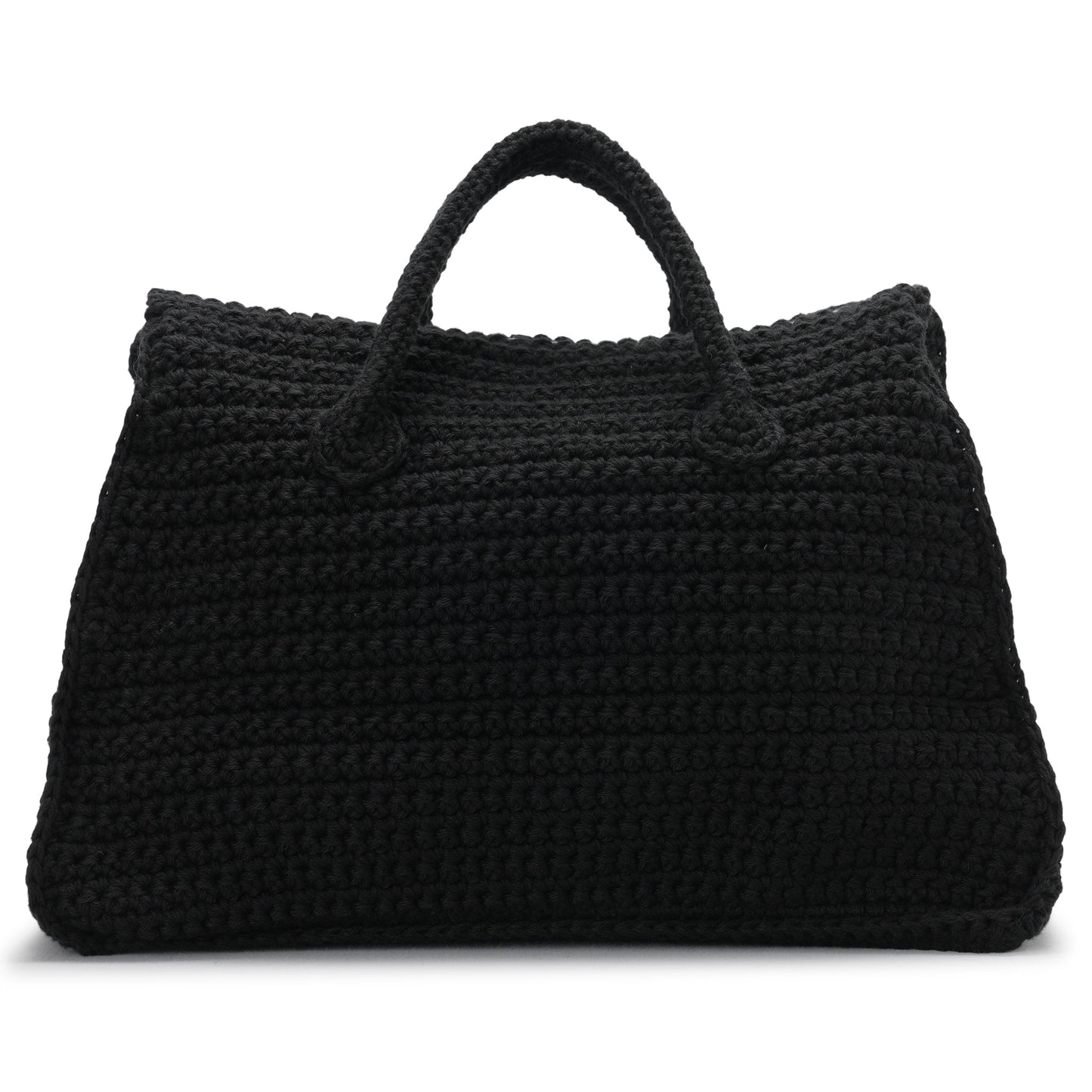 HAND KNITTED JANE BAG / BLACK