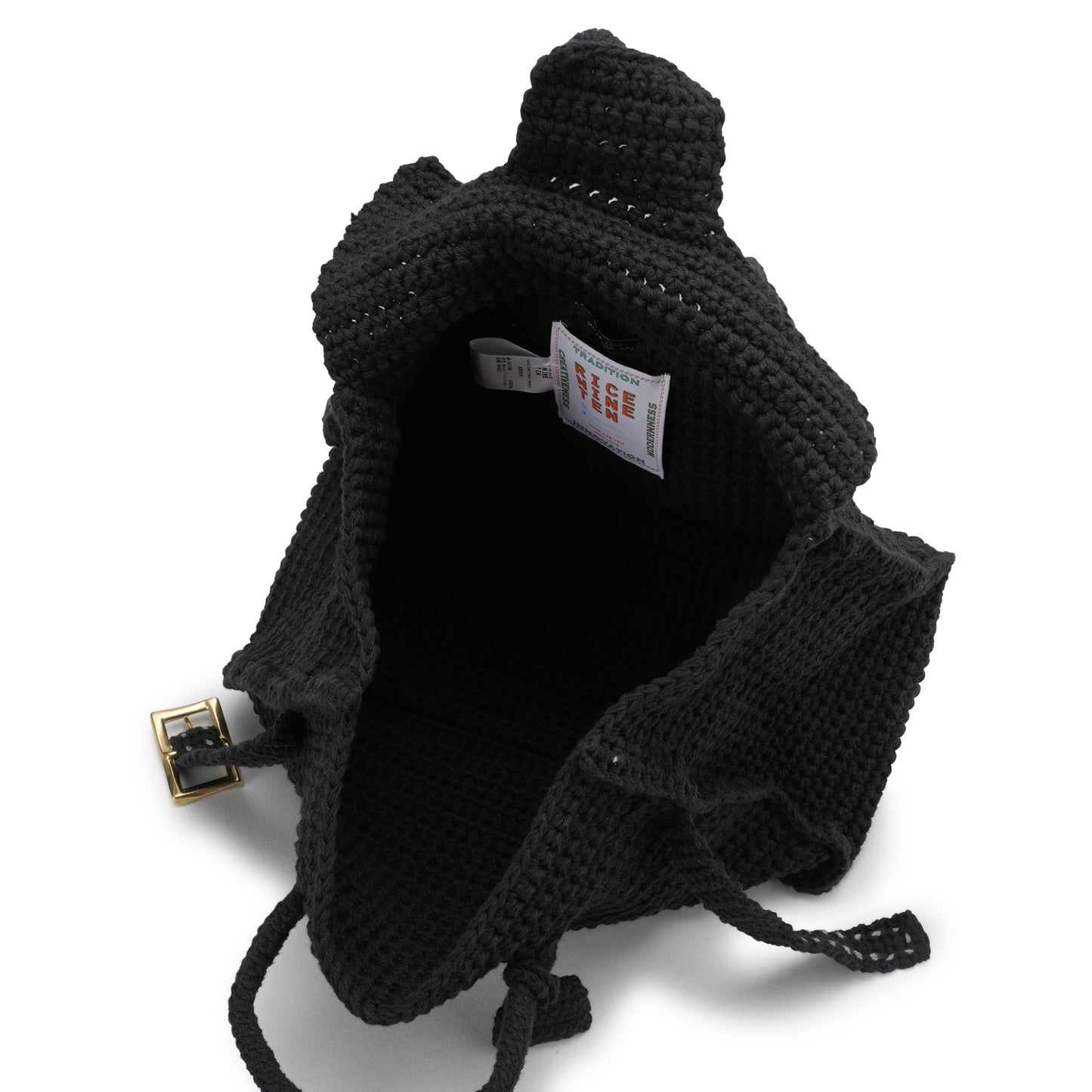 HAND KNITTED JANE BAG / BLACK