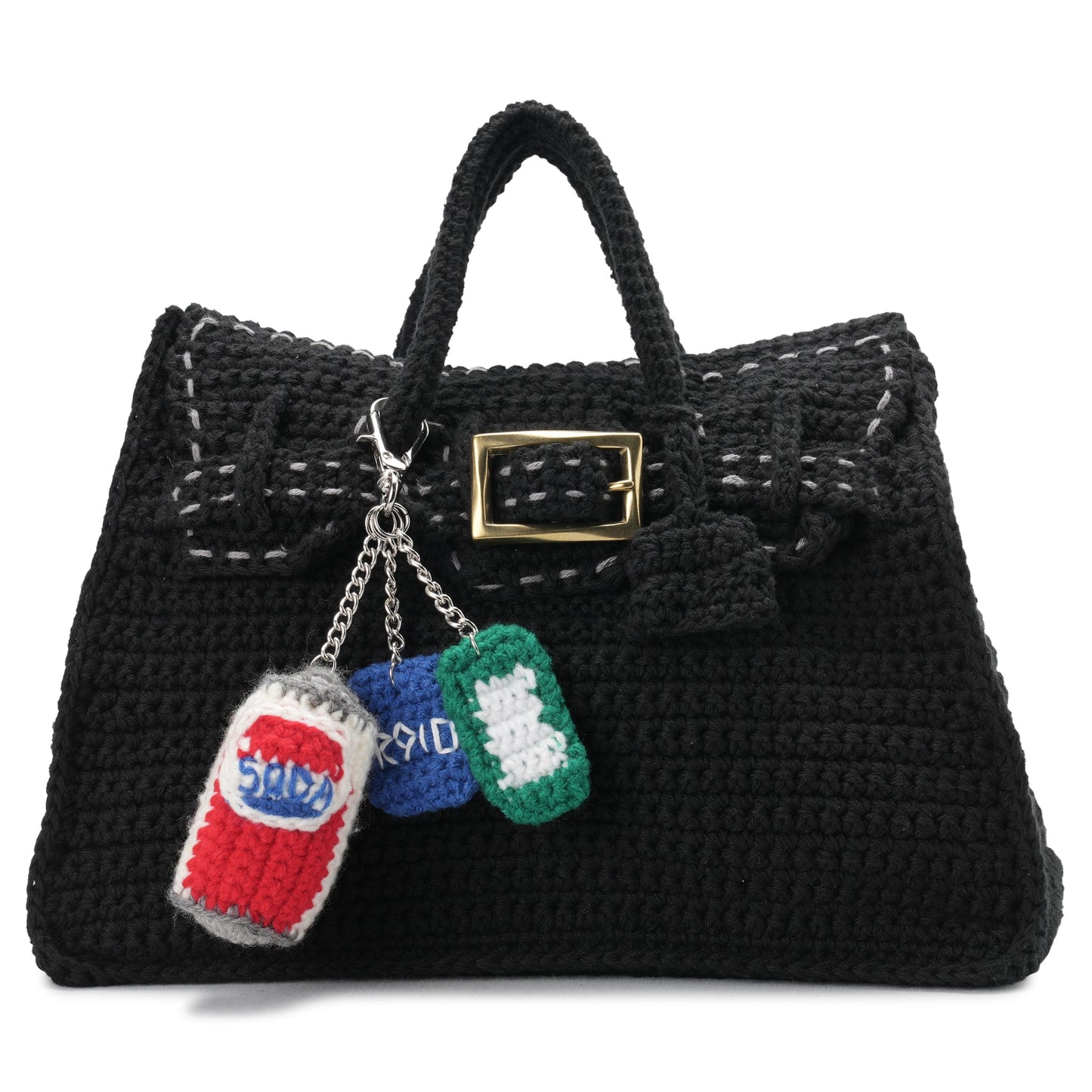 HAND KNITTED JANE BAG (EXCLUSIVE MO.1) / BLACK