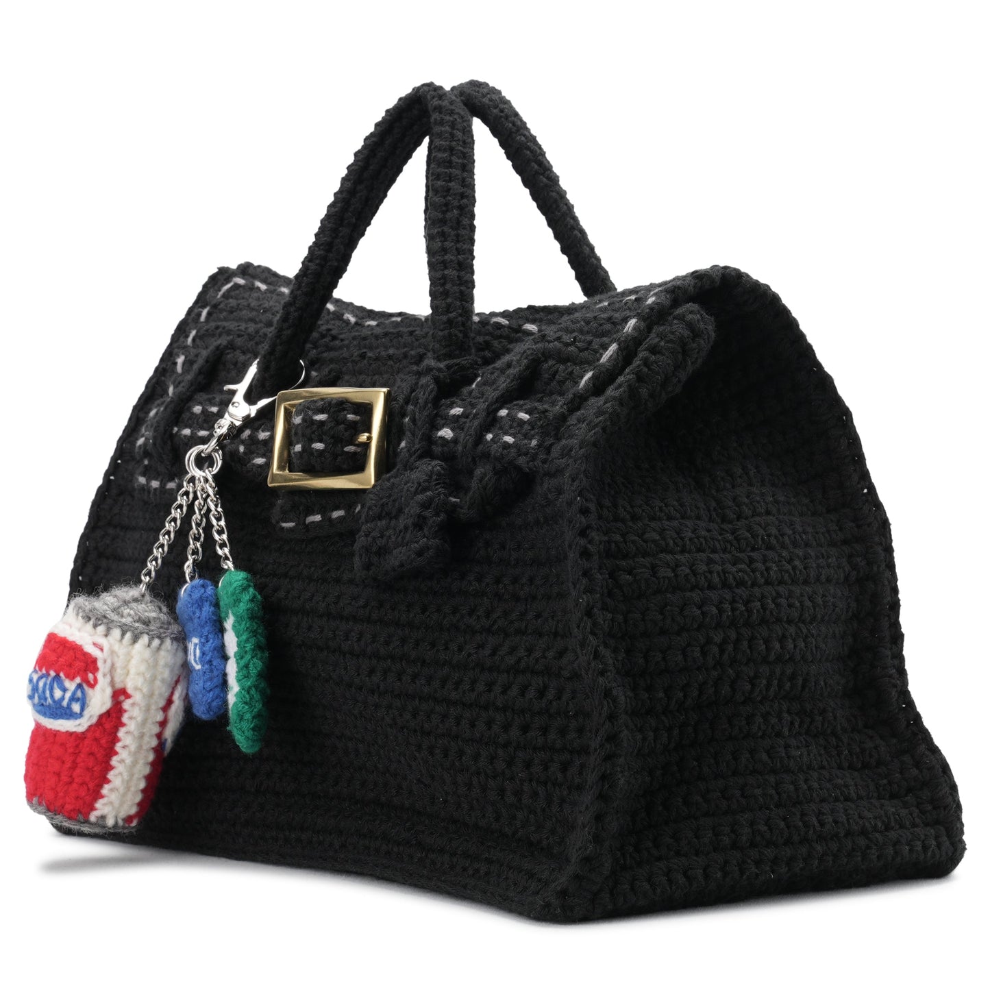 HAND KNITTED JANE BAG (EXCLUSIVE MO.1) / BLACK