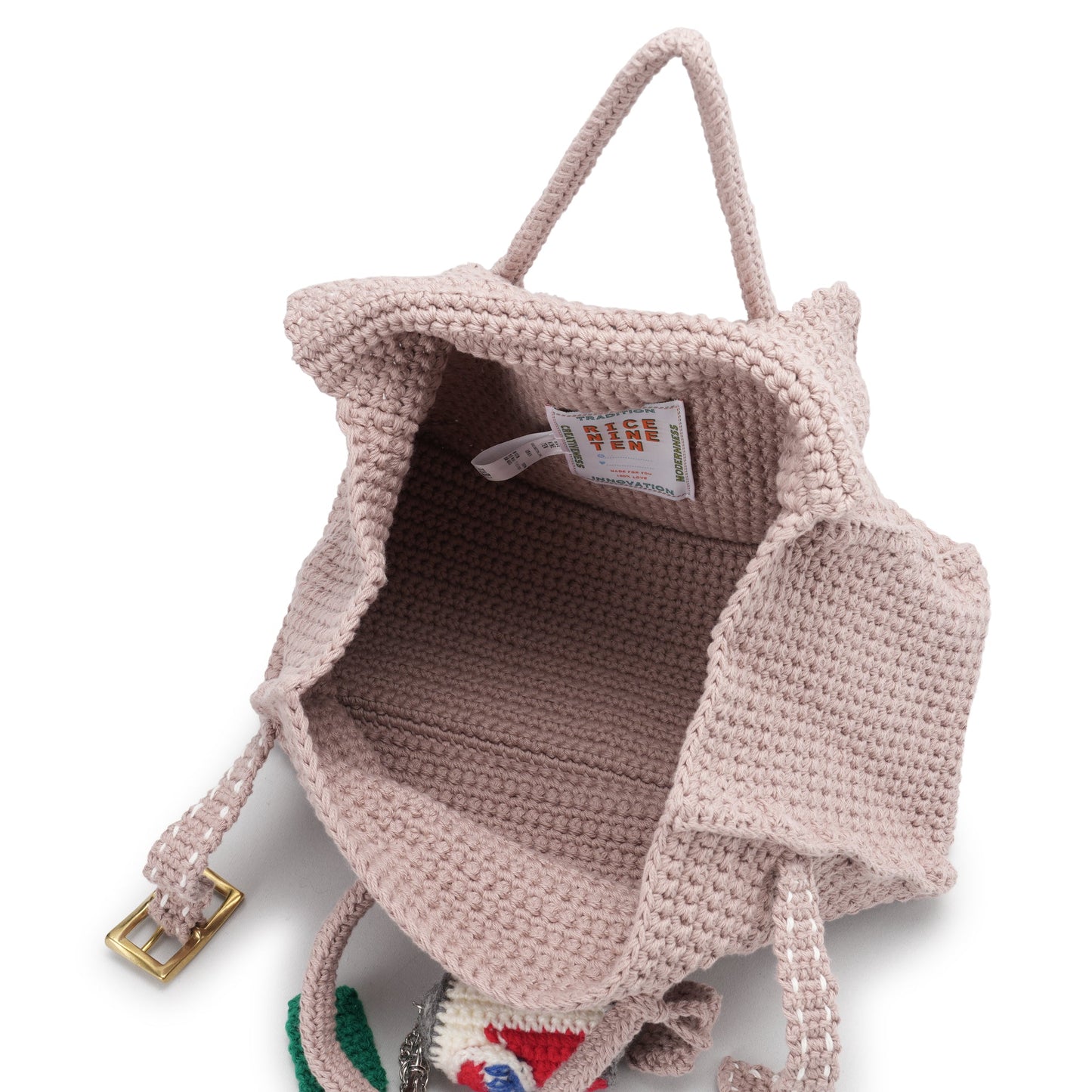 HAND KNITTED JANE BAG (EXCLUSIVE MO.2) / BEIGE