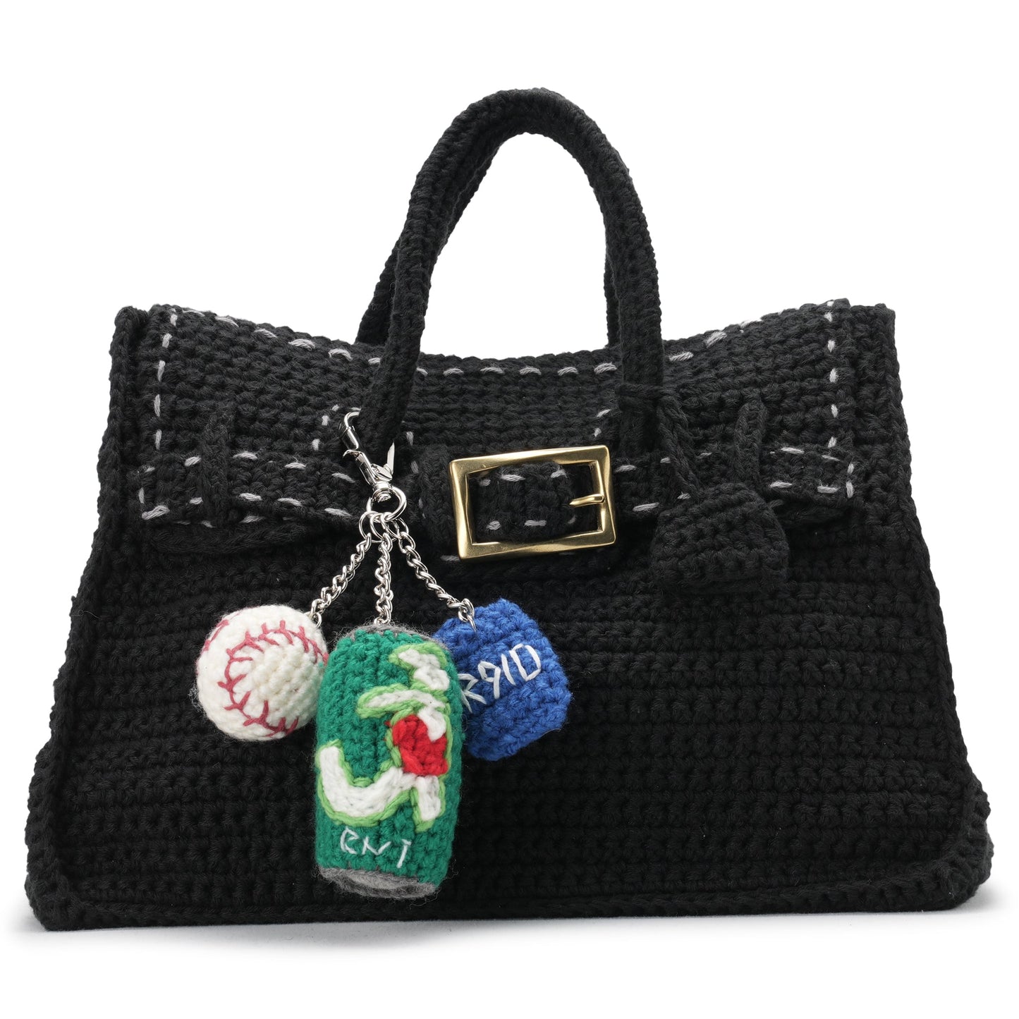 HAND KNITTED JANE BAG (EXCLUSIVE MO.4) / BLACK