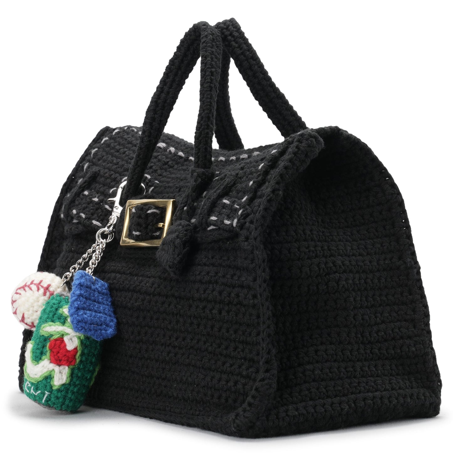 HAND KNITTED JANE BAG (EXCLUSIVE MO.4) / BLACK