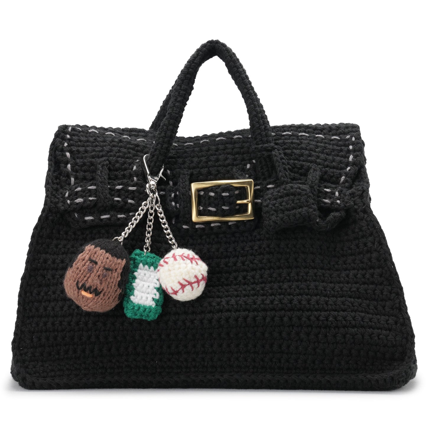 HAND KNITTED JANE BAG (EXCLUSIVE MO.5) / BLACK