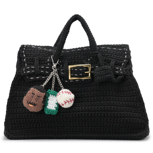 HAND KNITTED JANE BAG (EXCLUSIVE MO.5) / BLACK