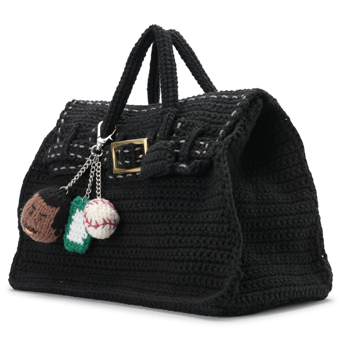HAND KNITTED JANE BAG (EXCLUSIVE MO.5) / BLACK