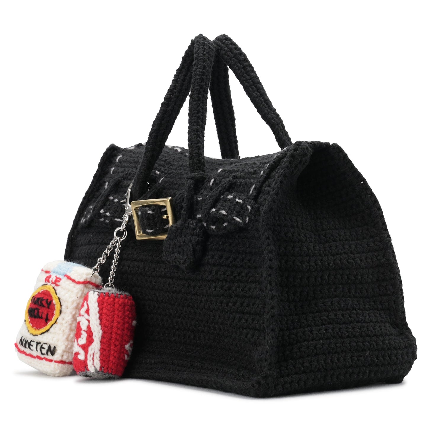 HAND KNITTED JANE BAG (EXCLUSIVE MO.6) / BLACK