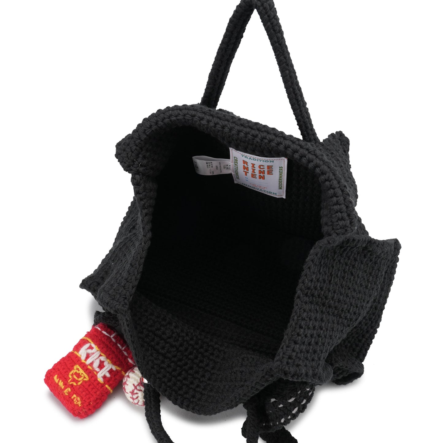 HAND KNITTED JANE BAG (EXCLUSIVE MO.7) / BLACK