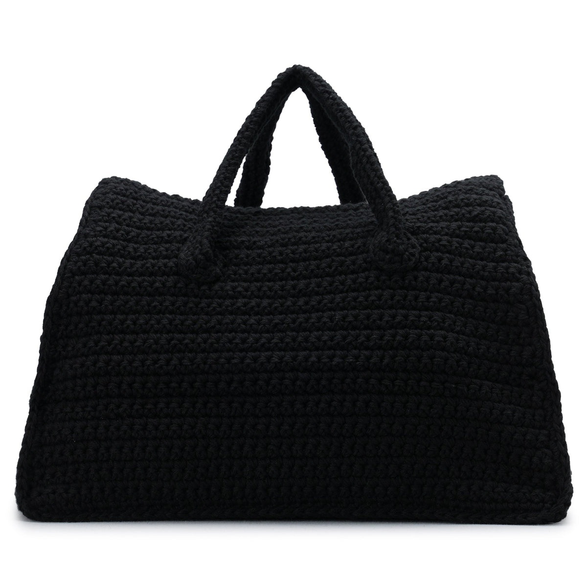 HAND KNITTED JANE BAG(GR8 x HIDAKA x RICE NINE TEN Exclusive No,2) / BLACK