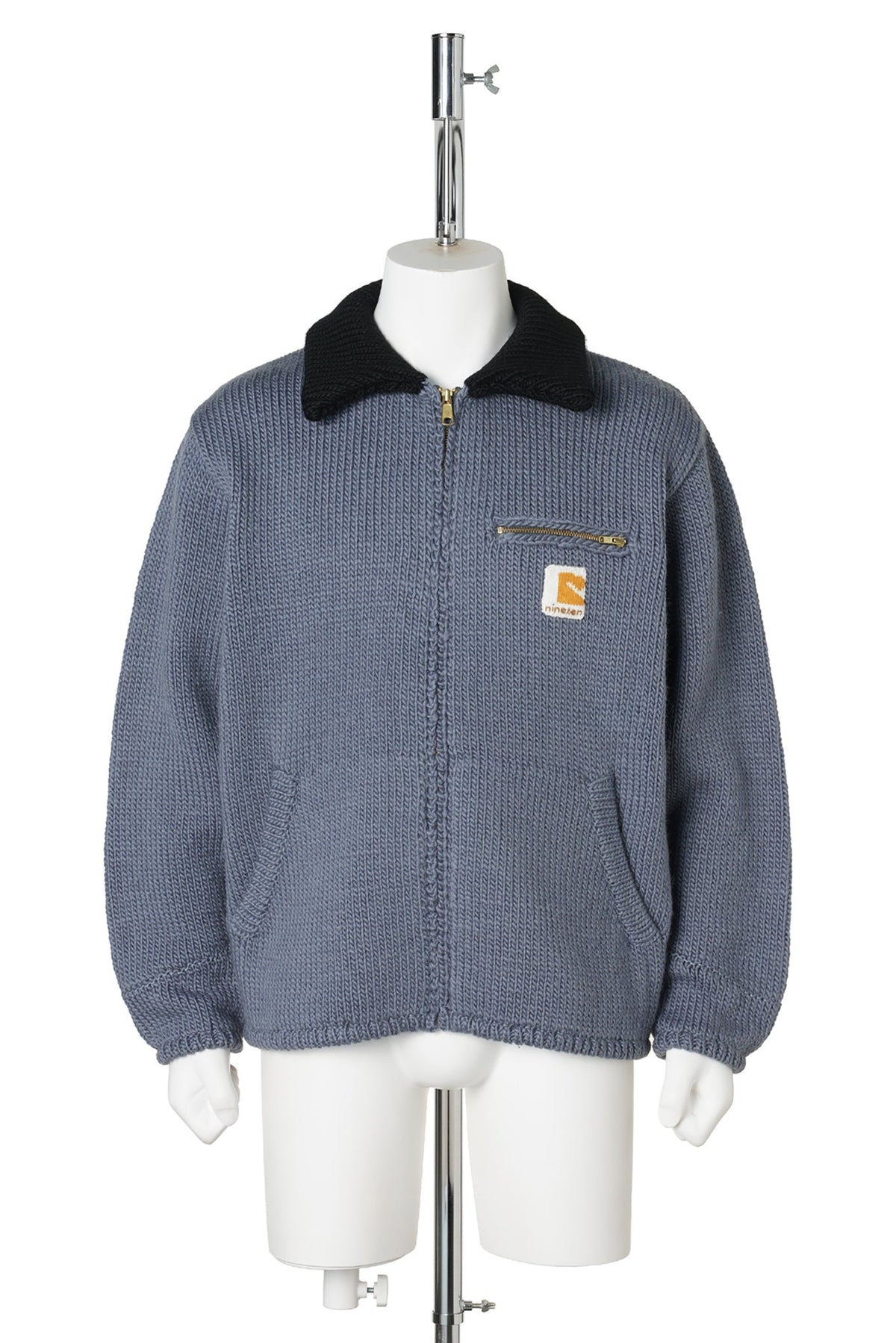 HOME MADE KNITTING DETROIT JACKET / ASH INDIGO