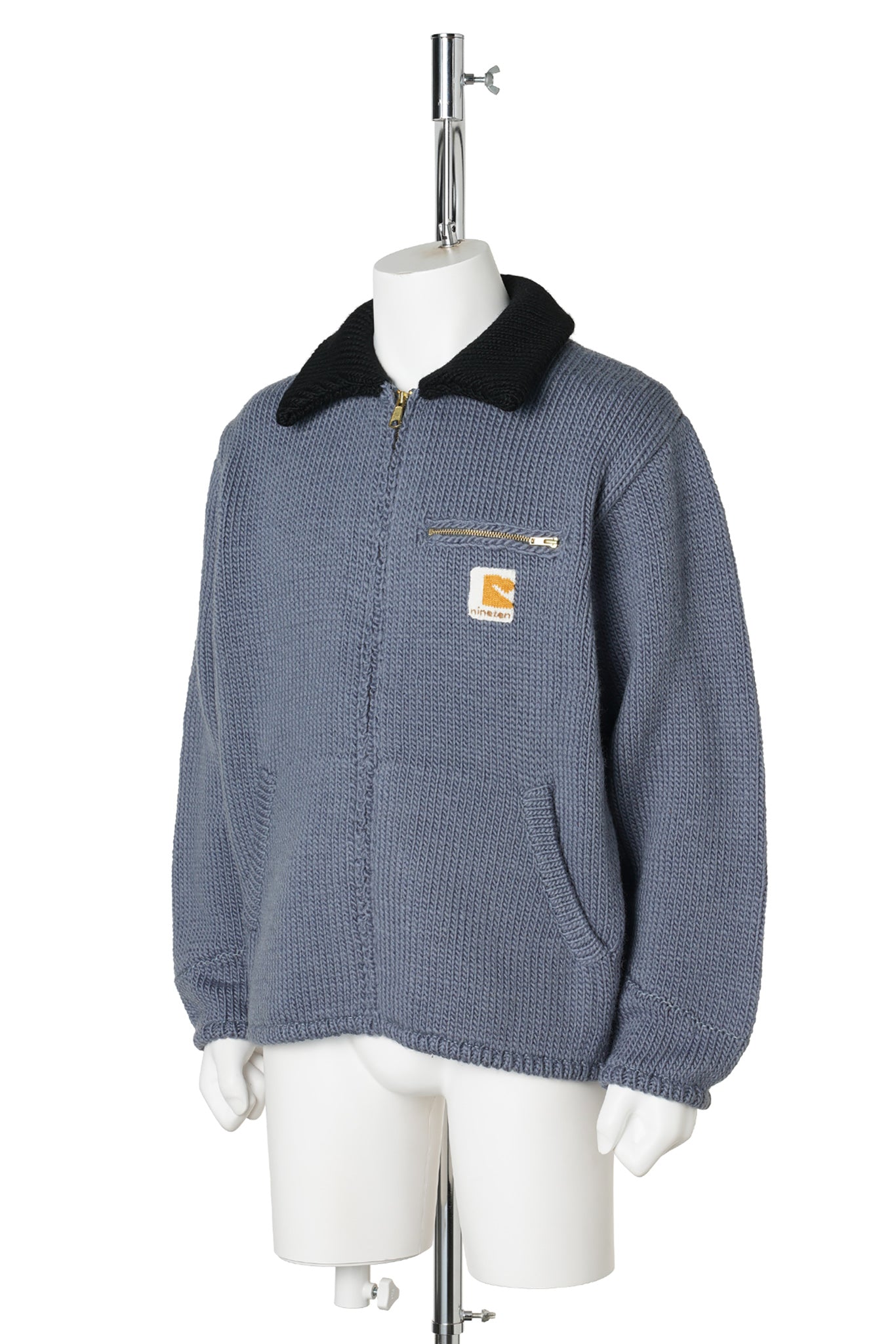 HOME MADE KNITTING DETROIT JACKET / ASH INDIGO