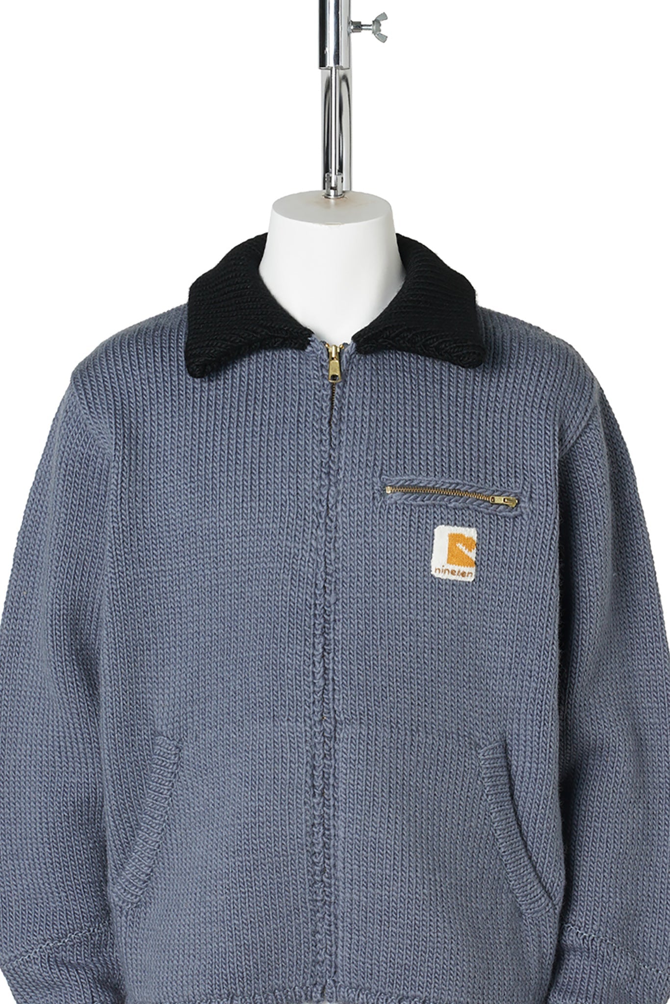 HOME MADE KNITTING DETROIT JACKET / ASH INDIGO