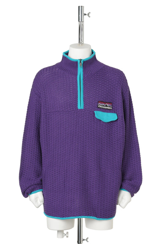 MOUNTAIN KNITTING PULLOVER / PURPLE