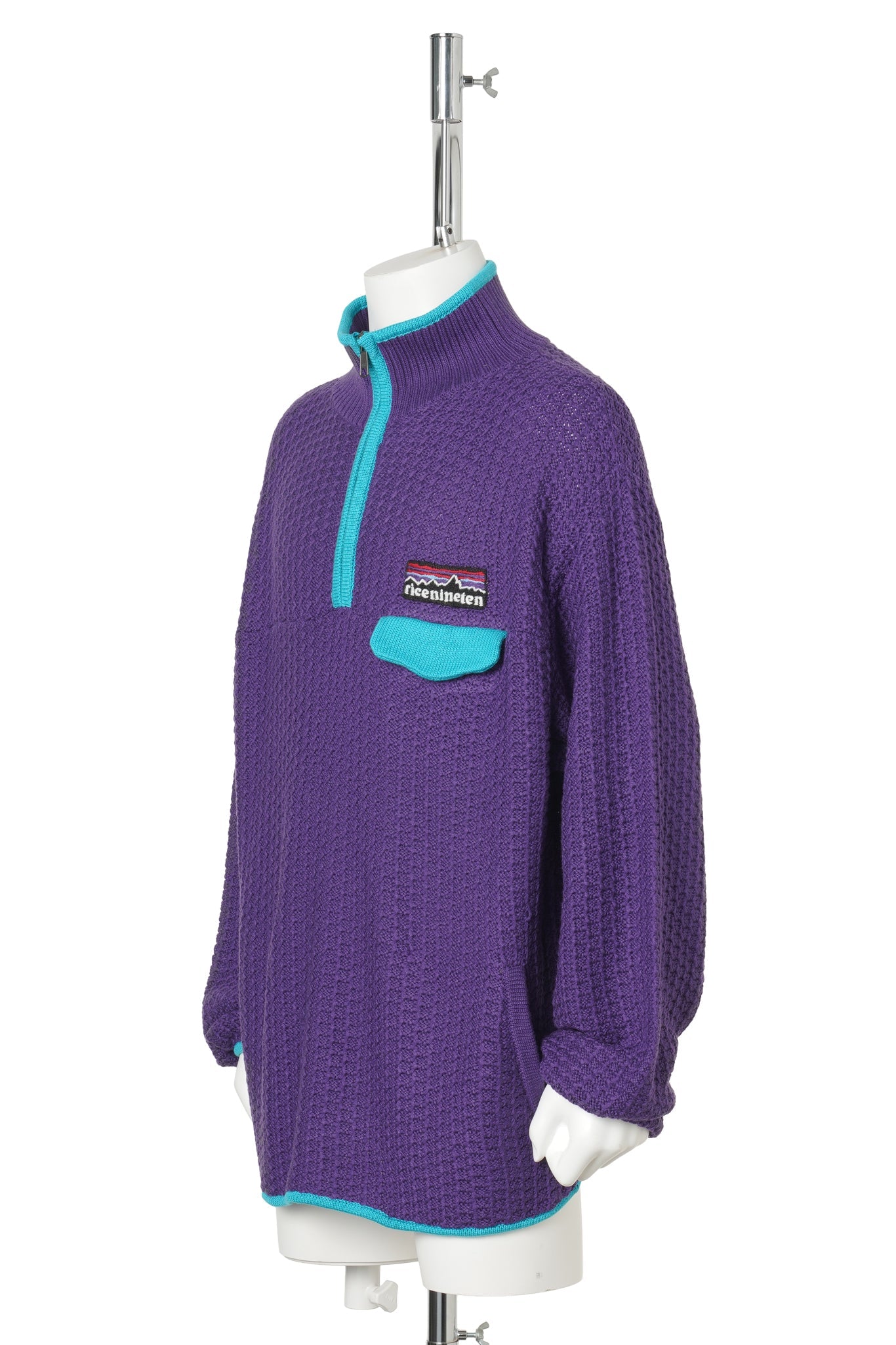 MOUNTAIN KNITTING PULLOVER / PURPLE