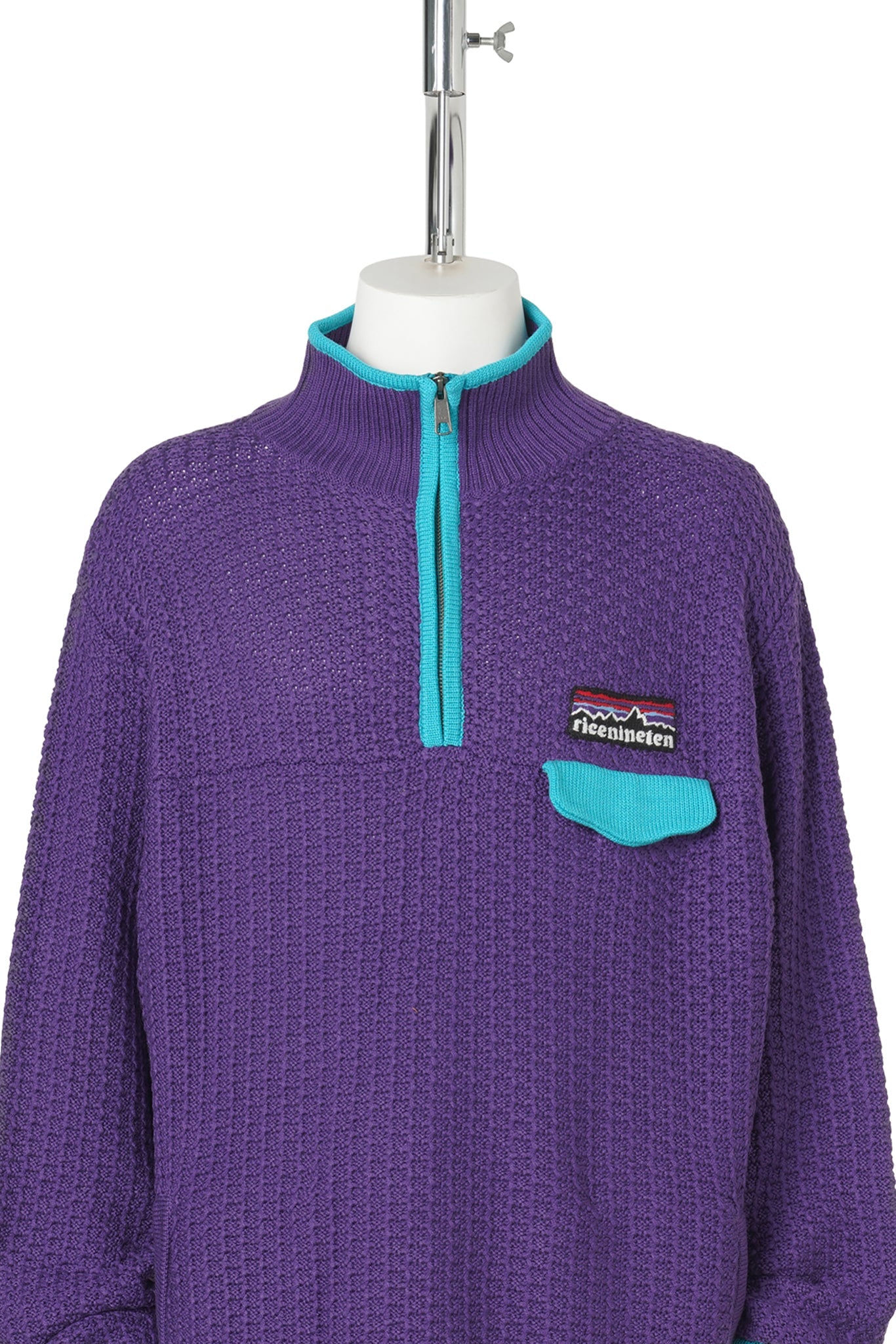 MOUNTAIN KNITTING PULLOVER / PURPLE