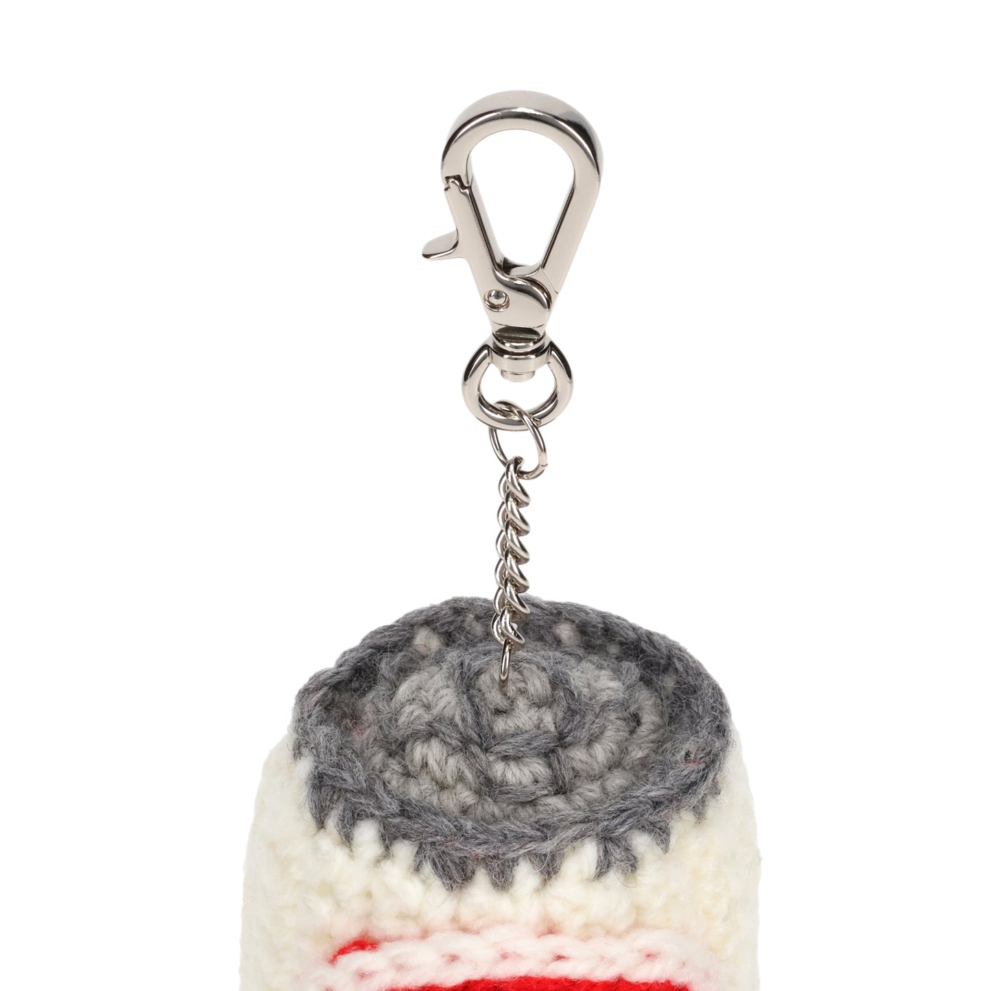 HAND KNITTING SODA CAN KEY RING / PEP
