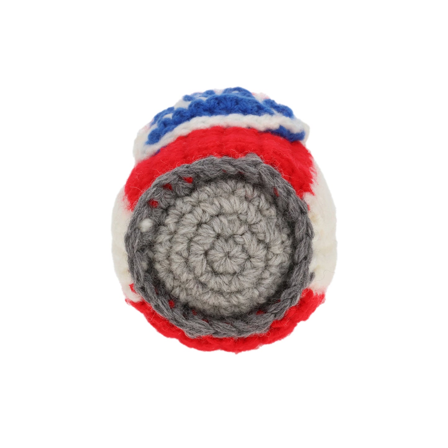 HAND KNITTING SODA CAN KEY RING / PEP