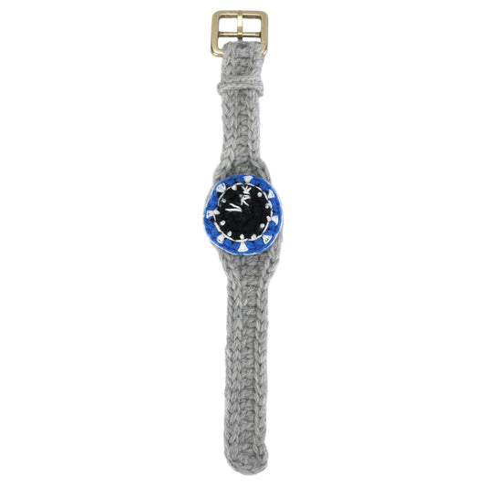 "EXCLUSIVE" HAND KNIT WATCH / BLUE