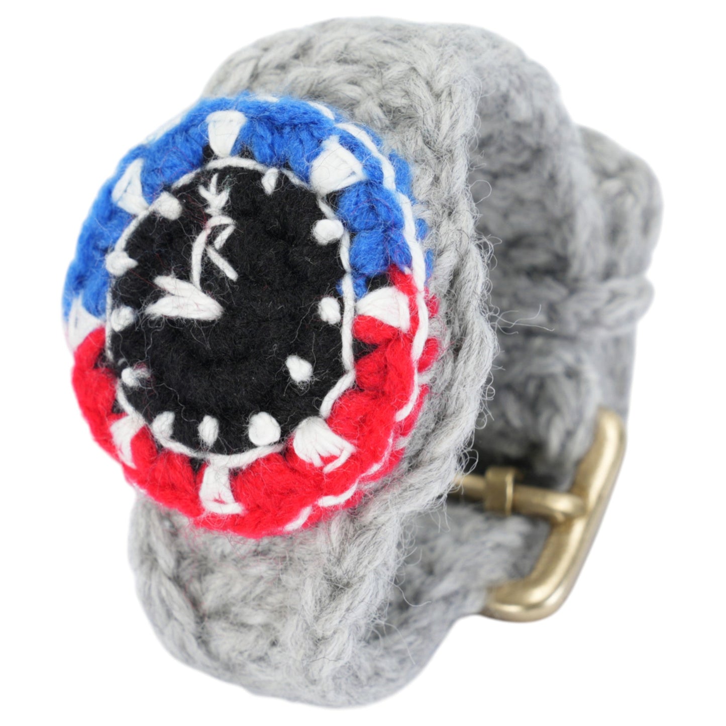 HAND KNIT WATCH / BLUExRED