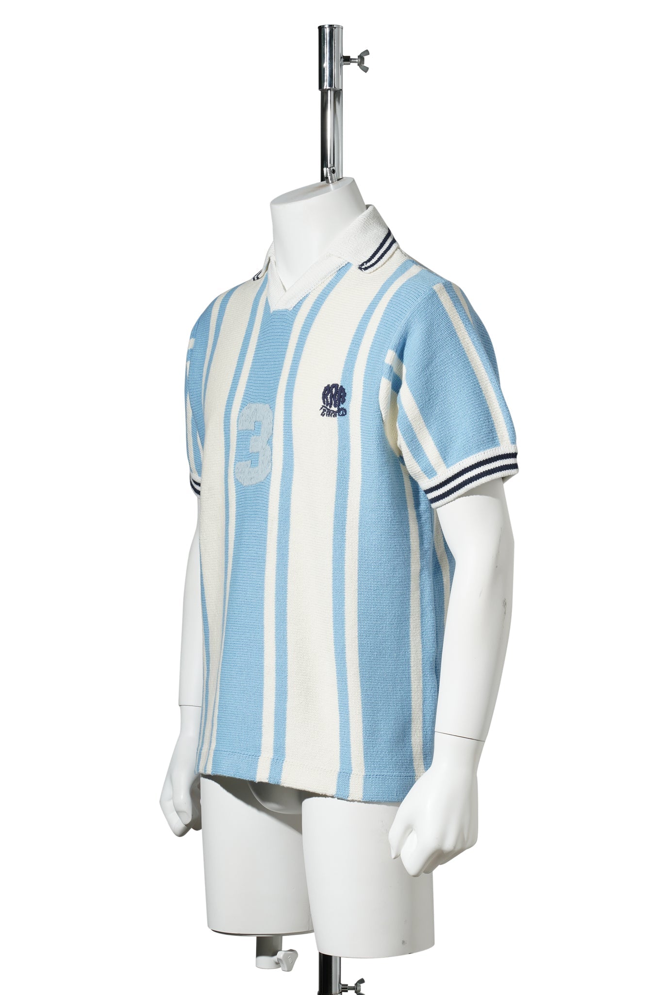 KNITTED SOCCER SHIRT / LIGHT BLUE