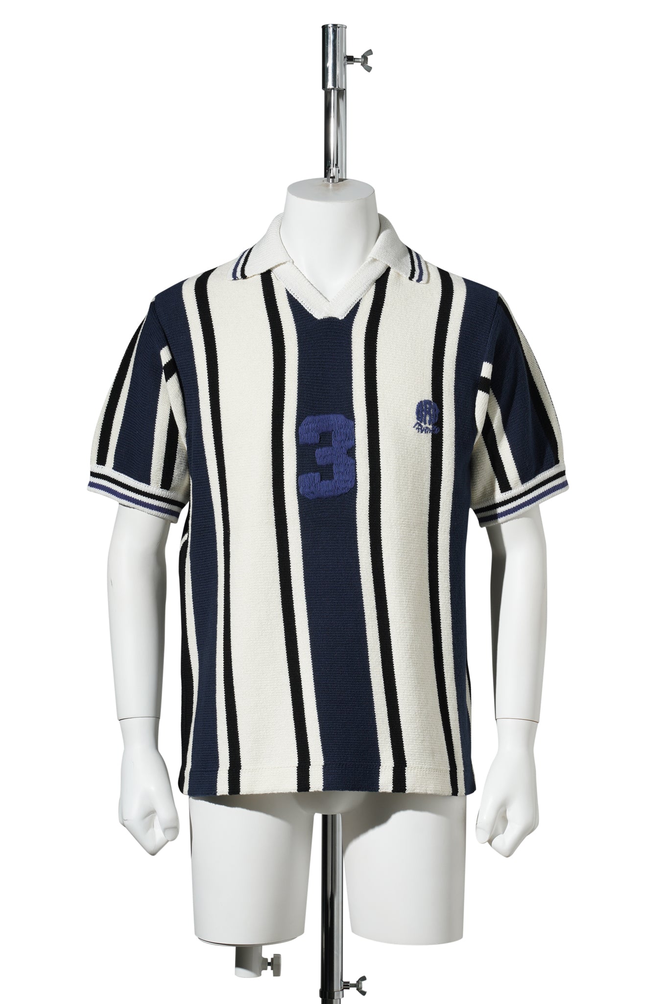 KNITTED SOCCER SHIRT / NAVY