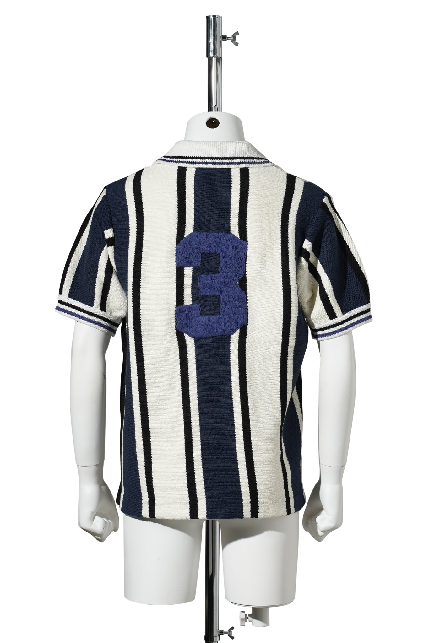 KNITTED SOCCER SHIRT / NAVY