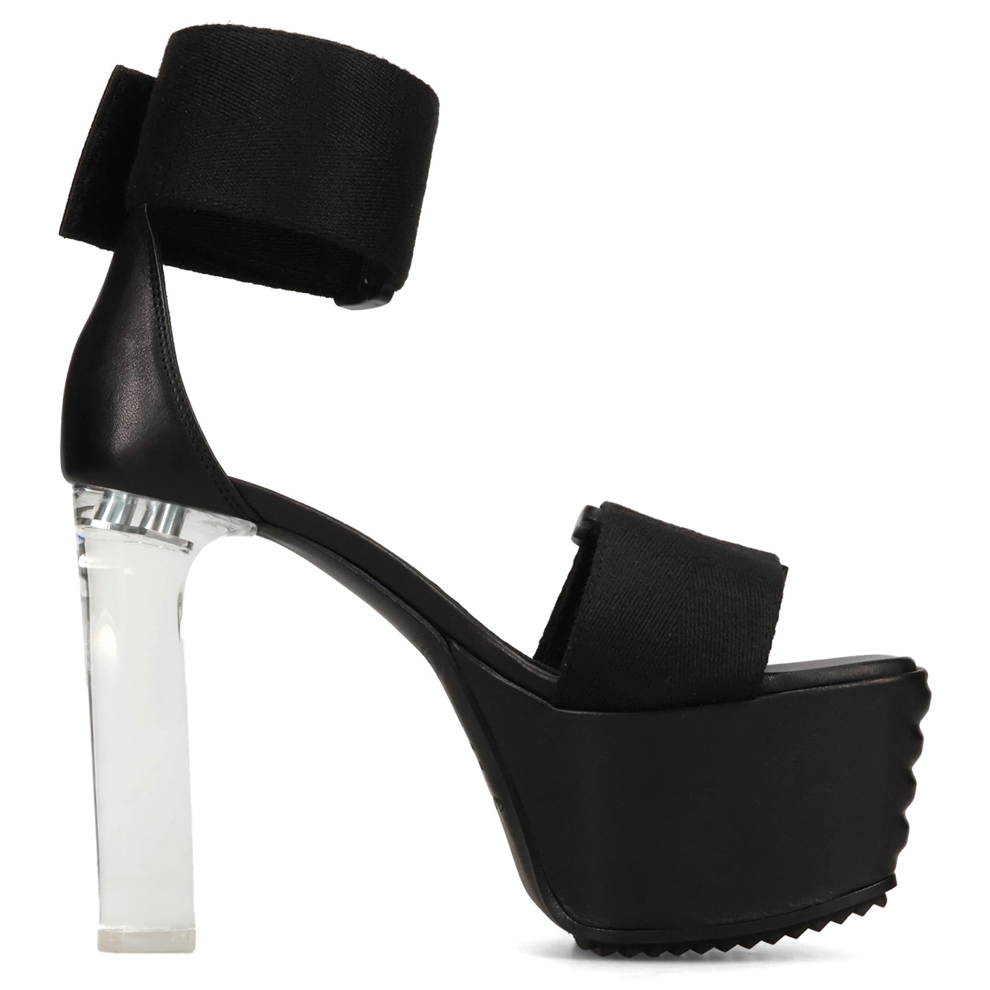 LUXOR SANDAL 65 / 090:BLACK/CLEAR