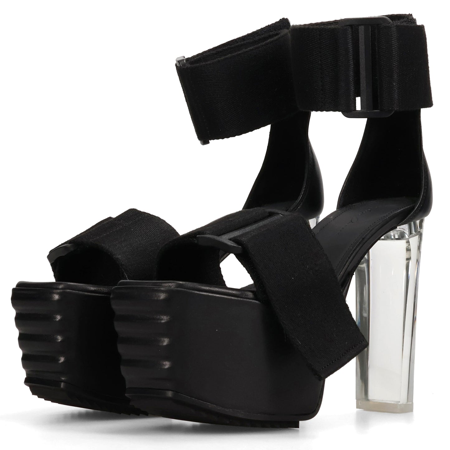 LUXOR SANDAL 65 / 090:BLACK/CLEAR