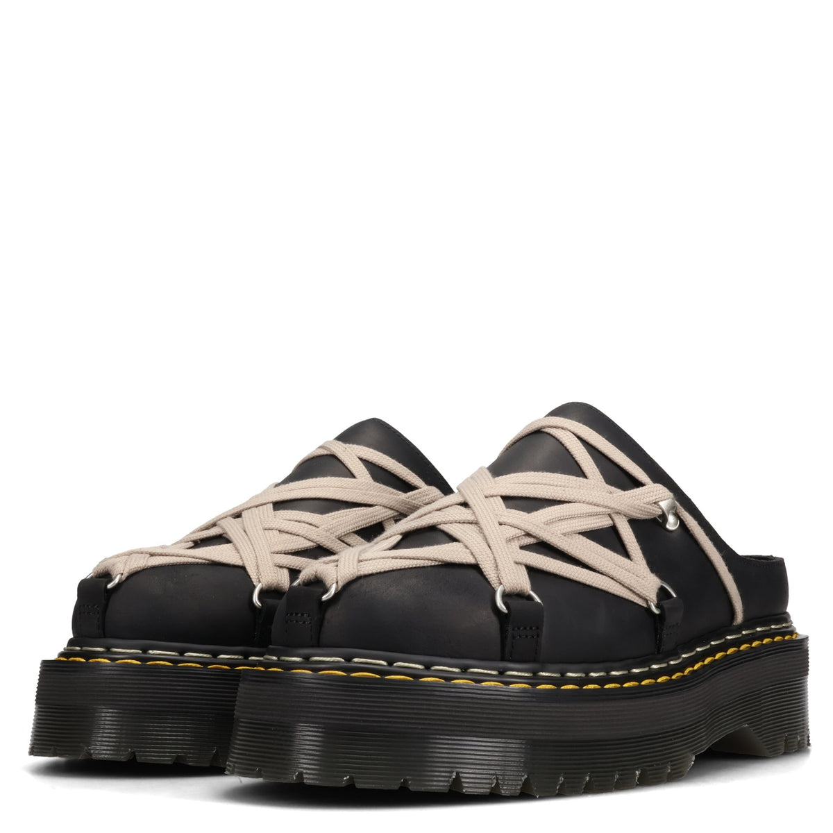 QUAD SOLE MEGALACE® MULE / 009:BLACK