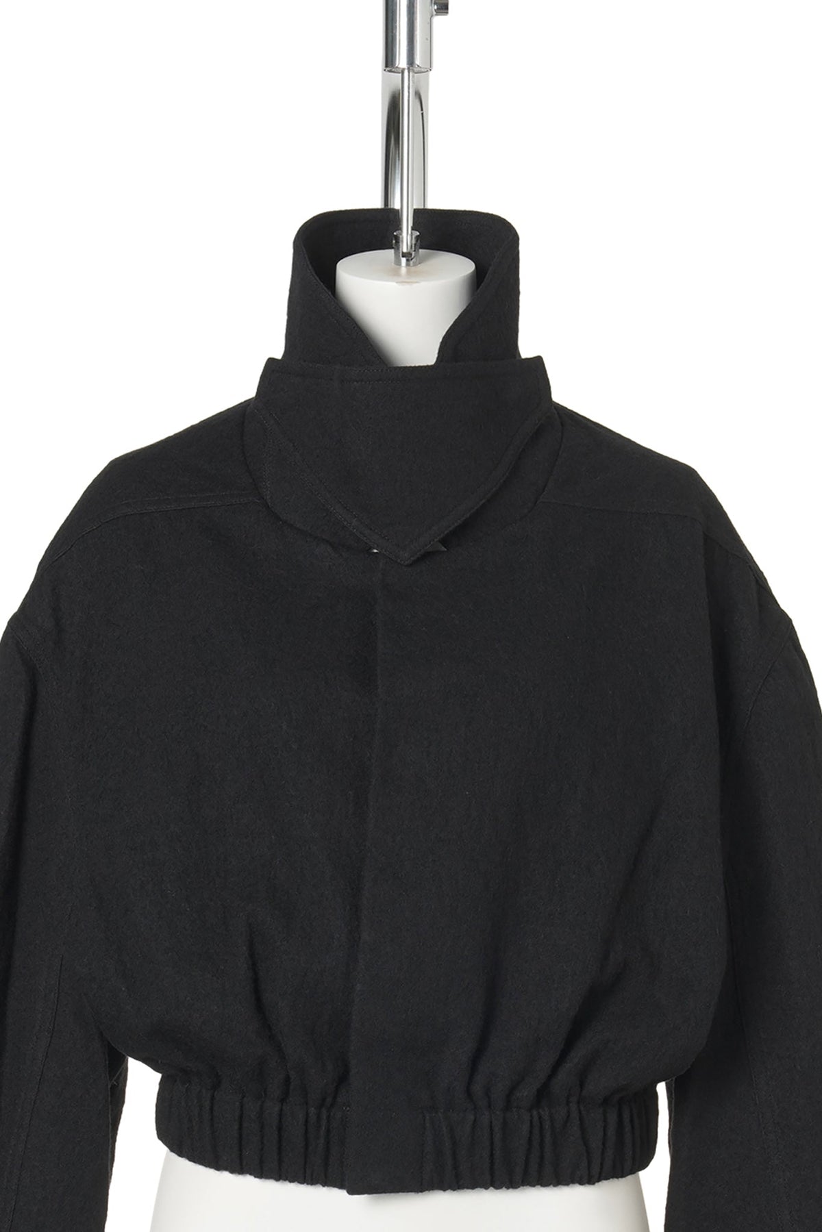 W COLLARED MAC SHIRT / 009:BLACK