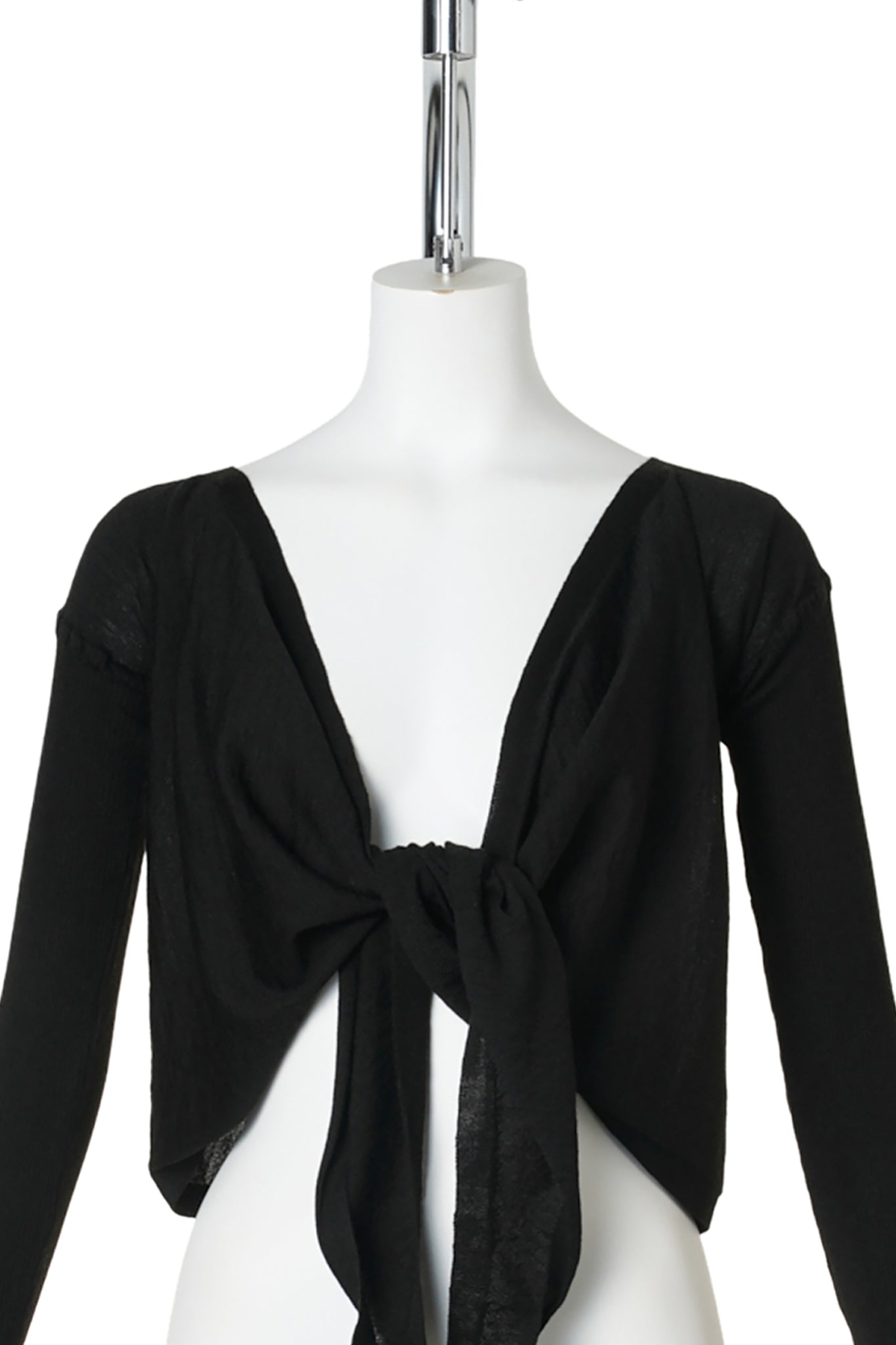 W CROP WRAP / 009:BLACK