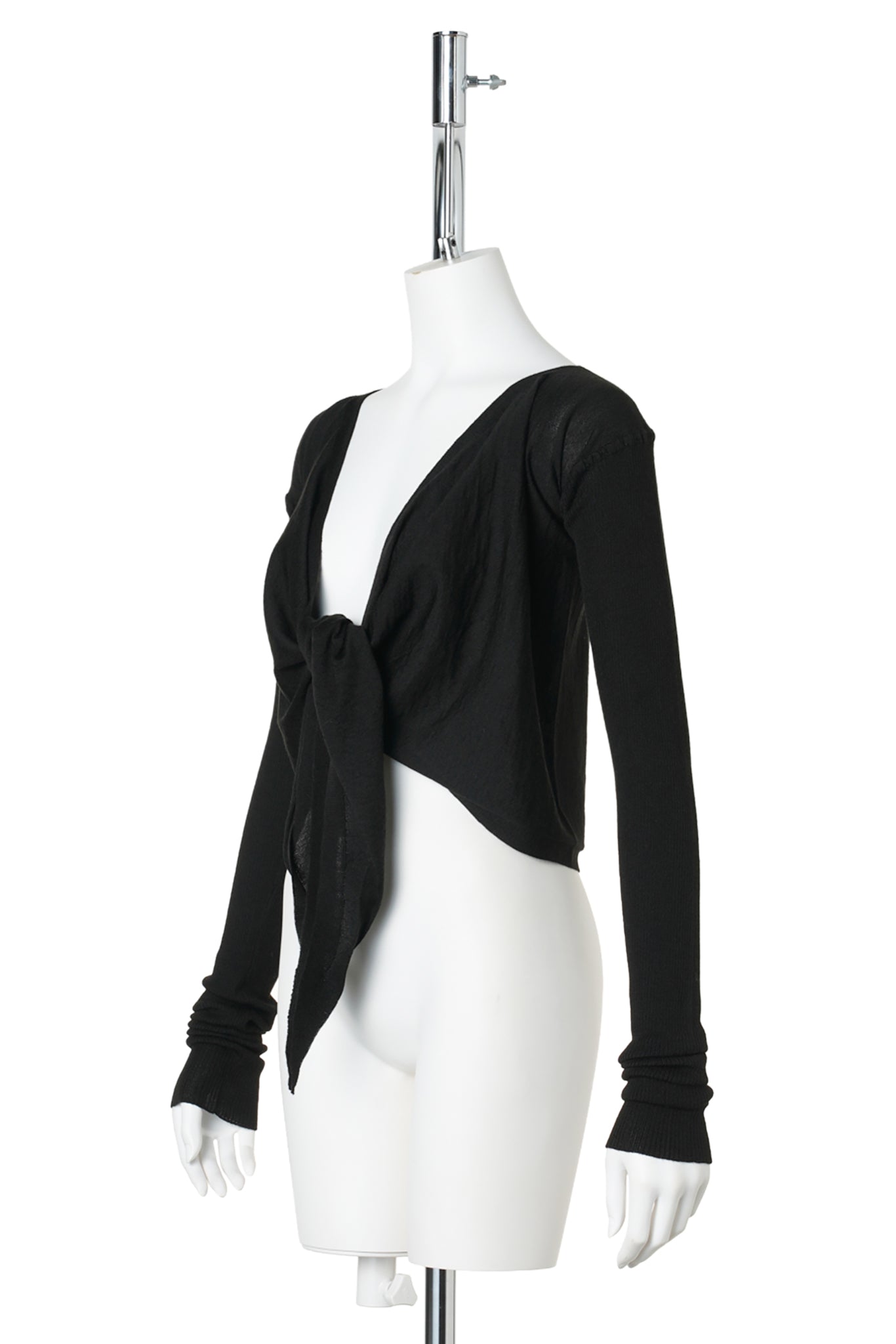 W CROP WRAP / 009:BLACK