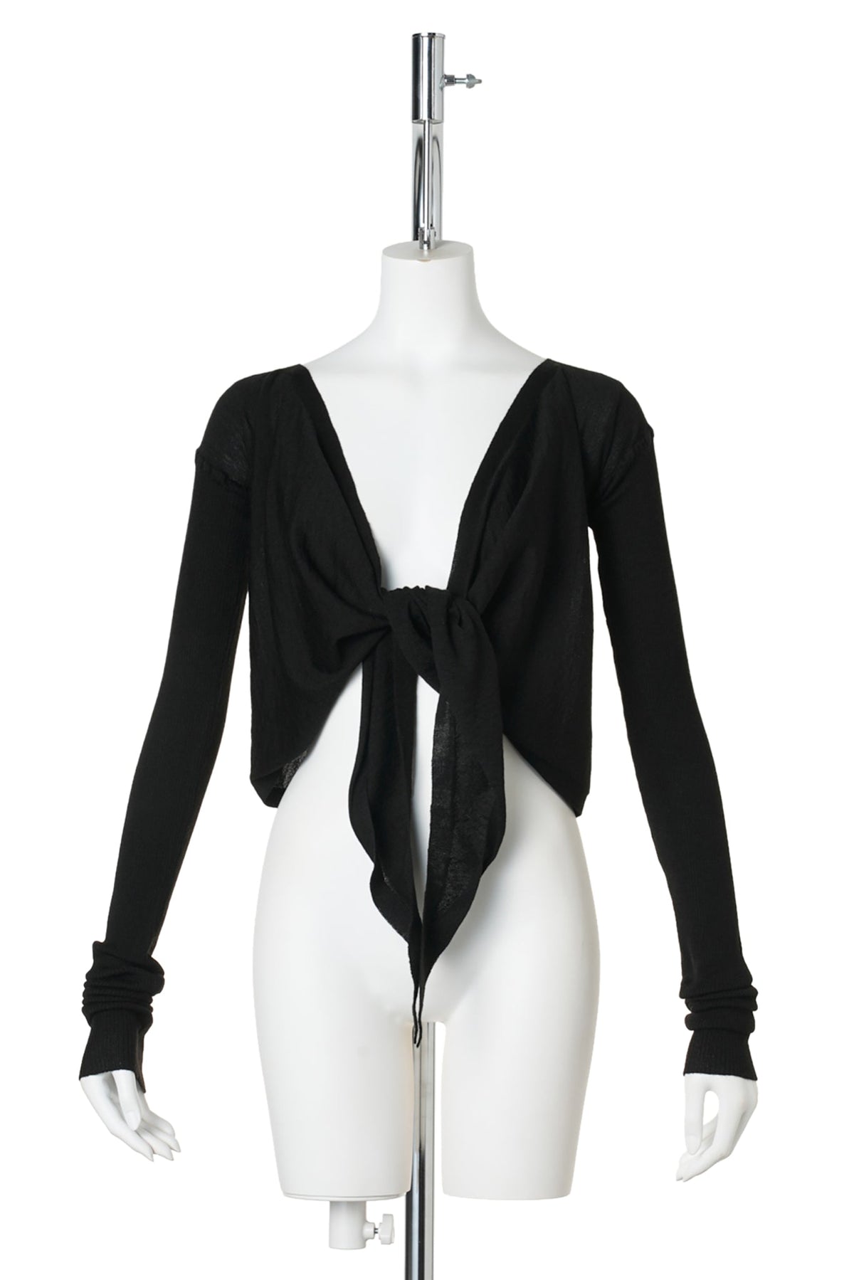 W CROP WRAP / 009:BLACK